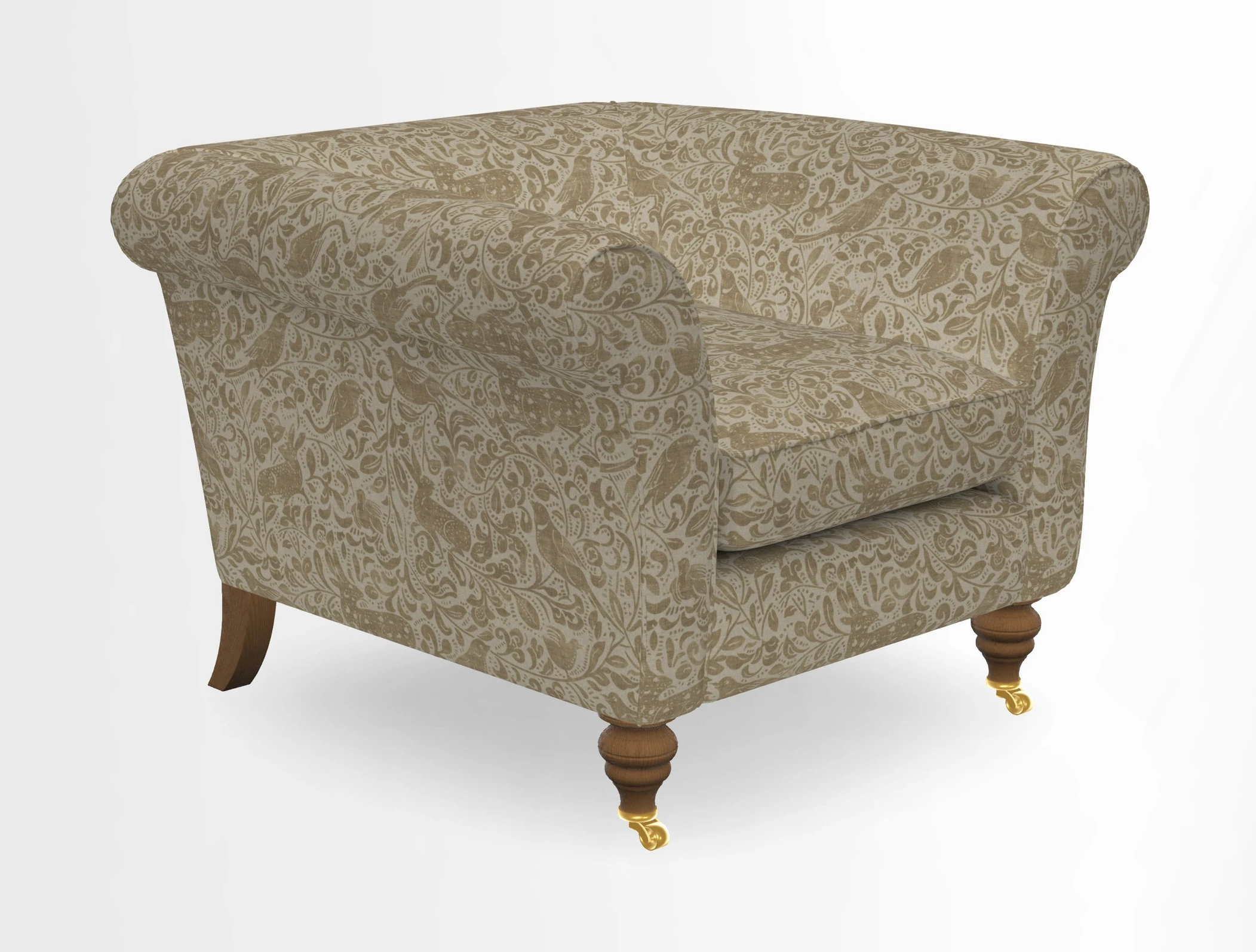 Otley Chair in Two Tone Plain Biscuit