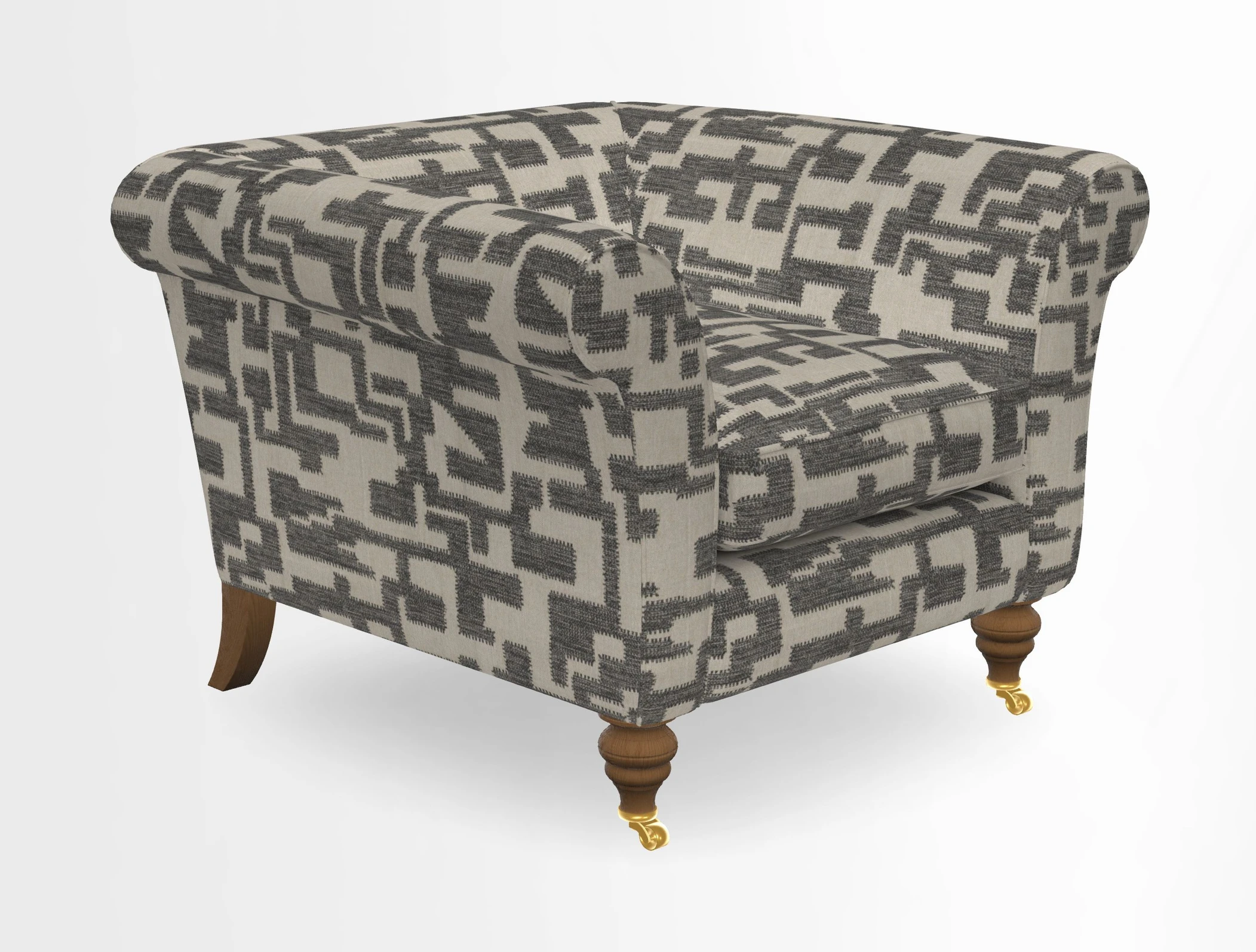 Otley Chair in Two Tone Plain Biscuit