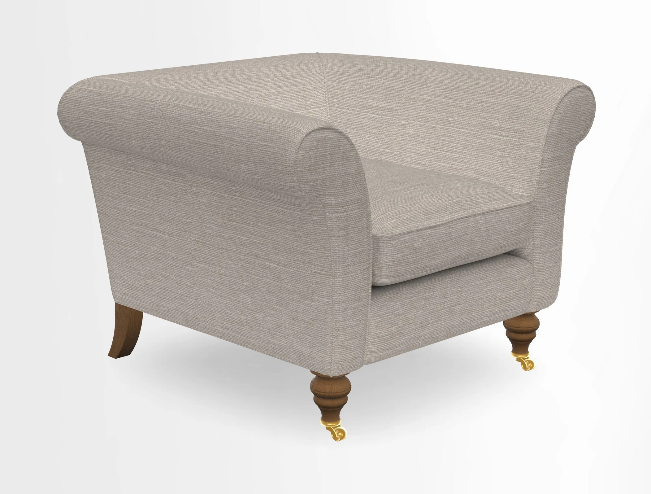 Otley Chair in Two Tone Plain Biscuit