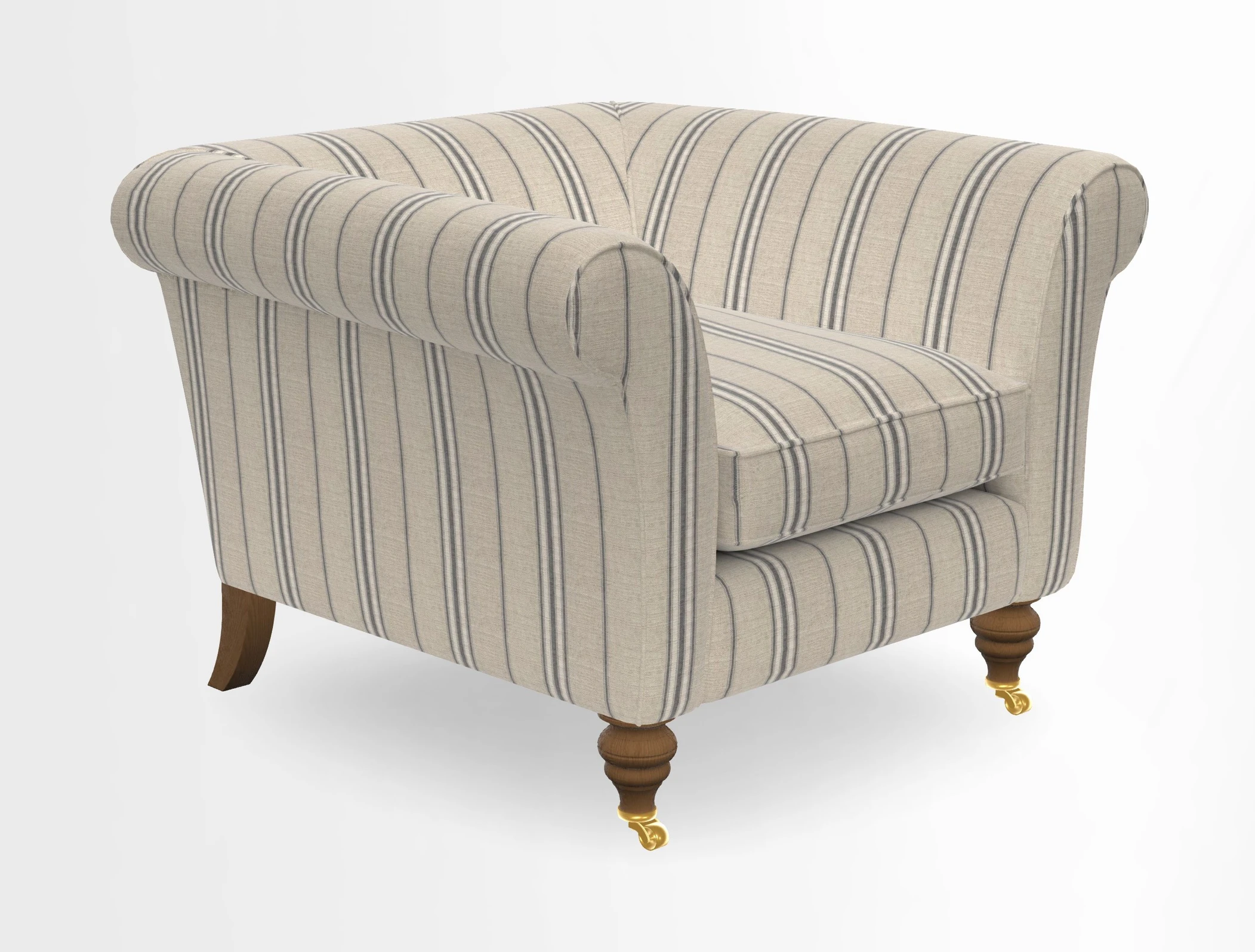 Otley Chair in Two Tone Plain Biscuit