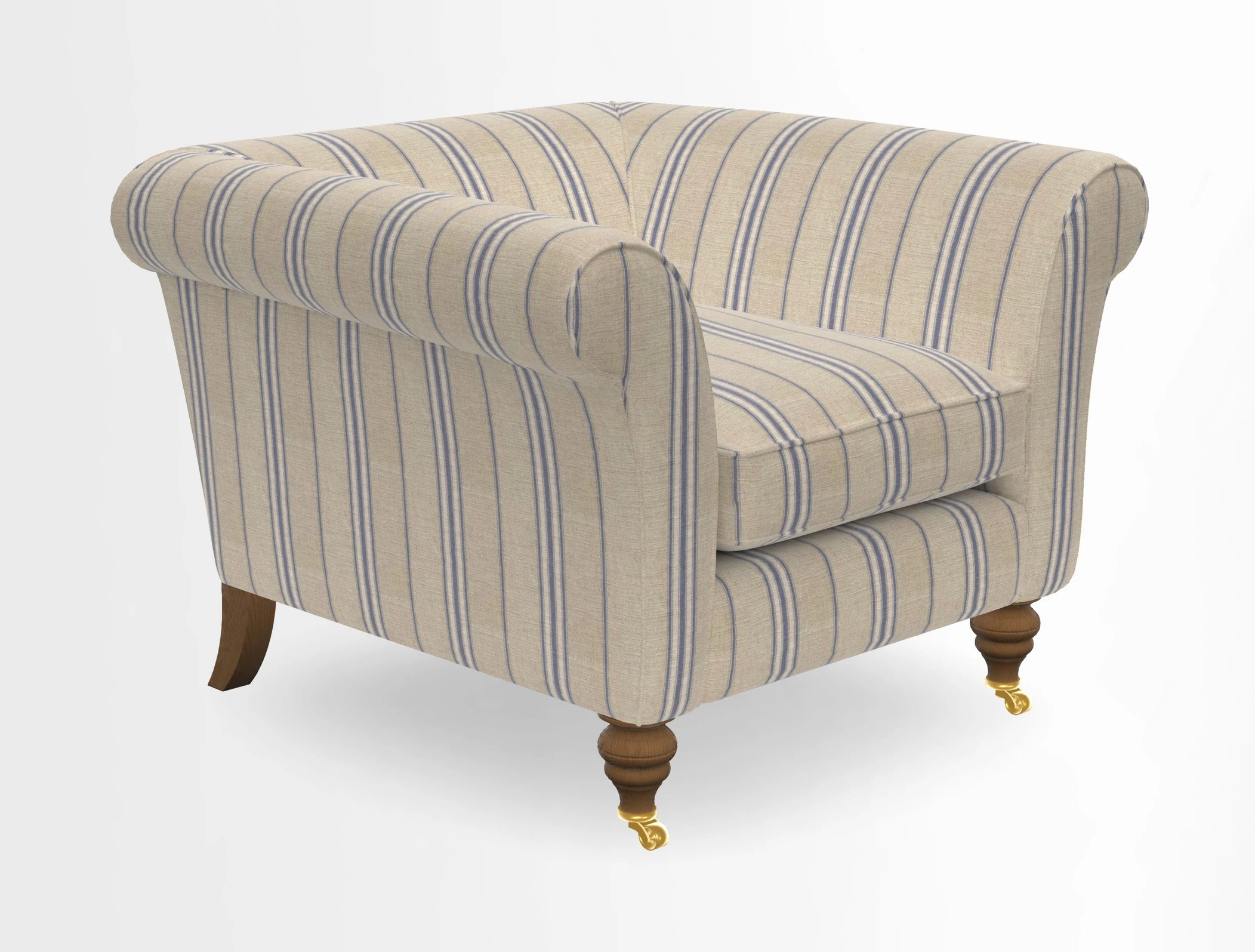 Otley Chair in Two Tone Plain Biscuit