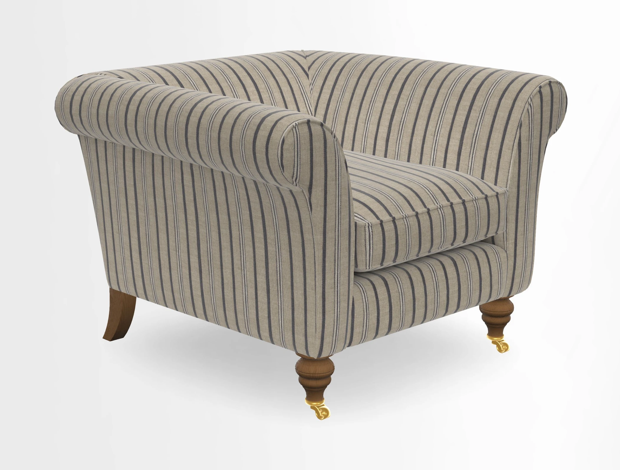 Otley Chair in Two Tone Plain Biscuit