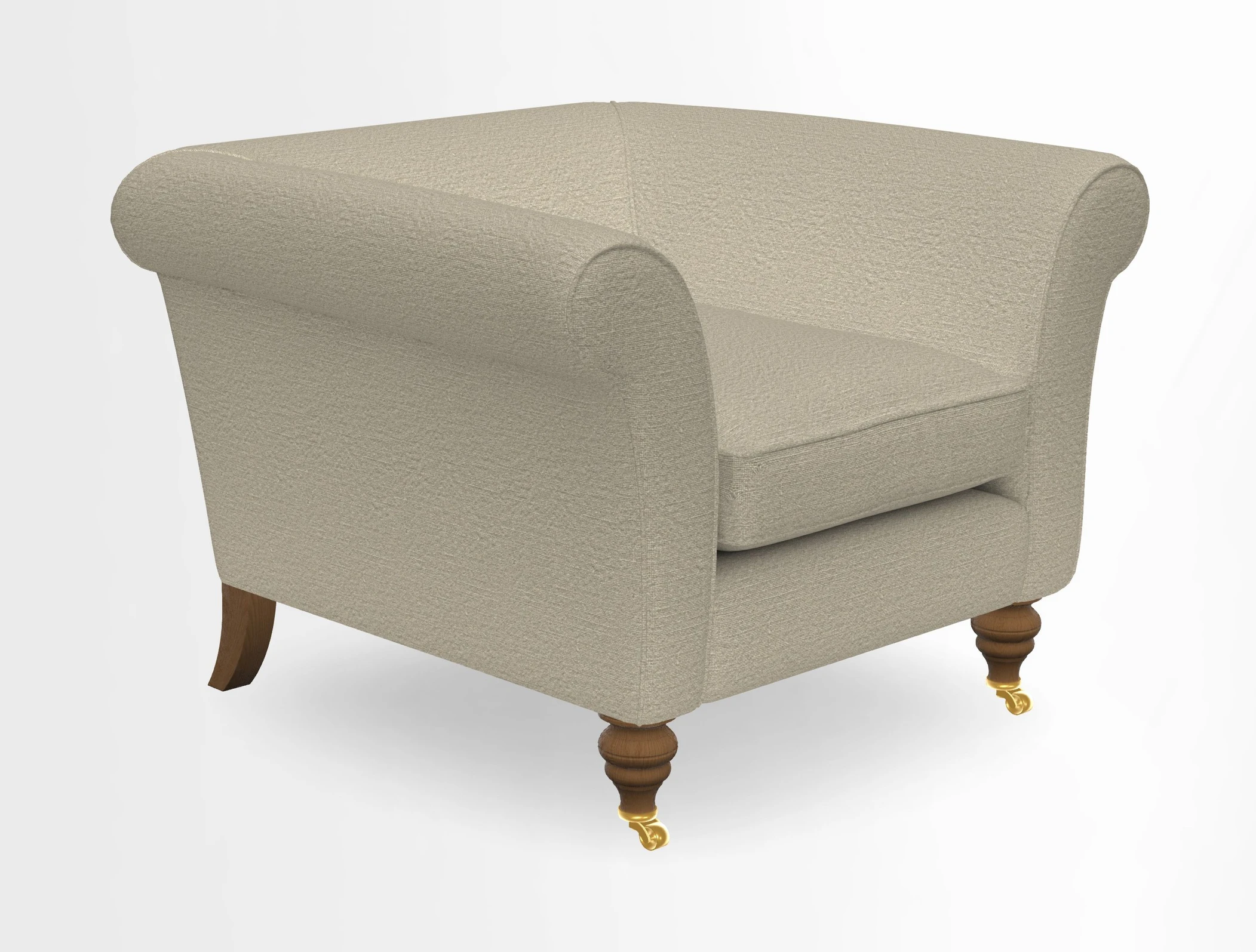 Otley Chair in Two Tone Plain Biscuit