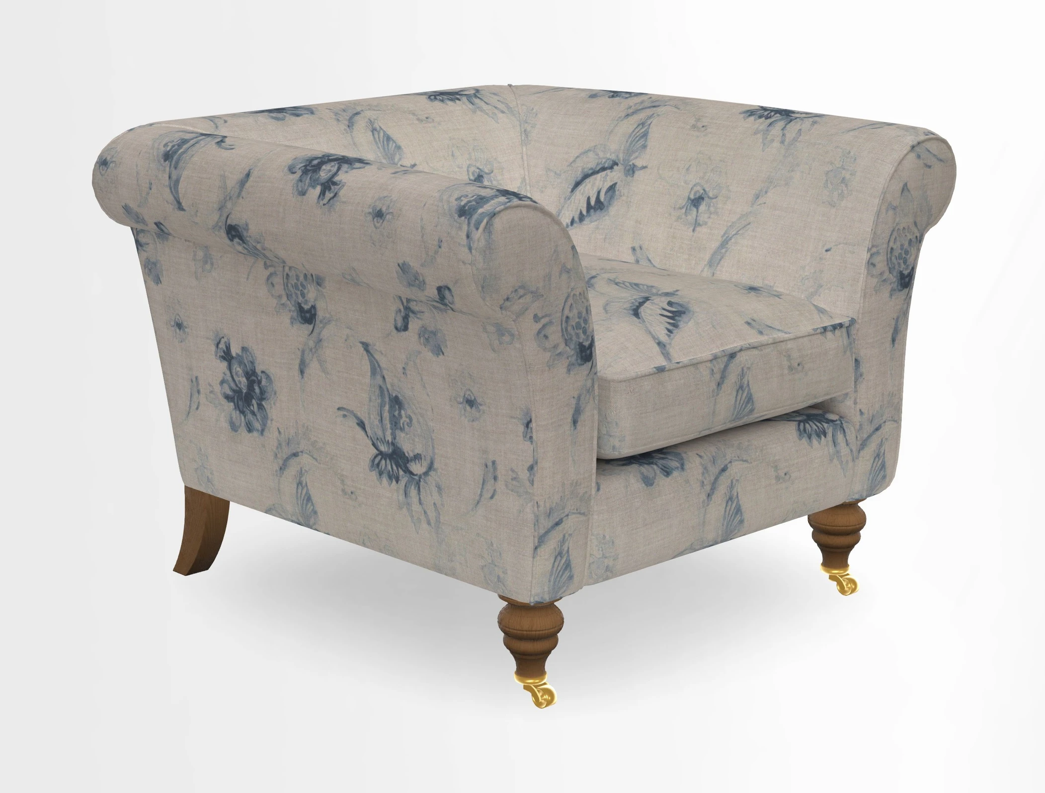 Otley Chair in Two Tone Plain Biscuit