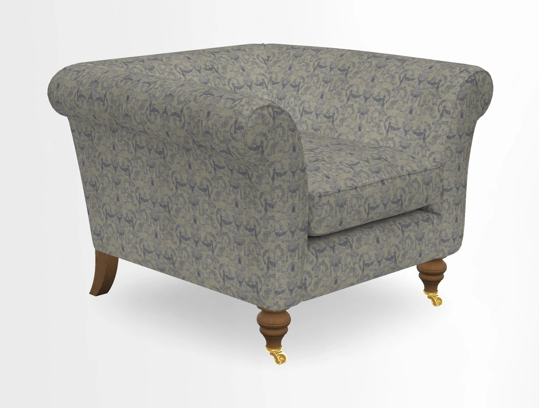 Otley Chair in Two Tone Plain Biscuit