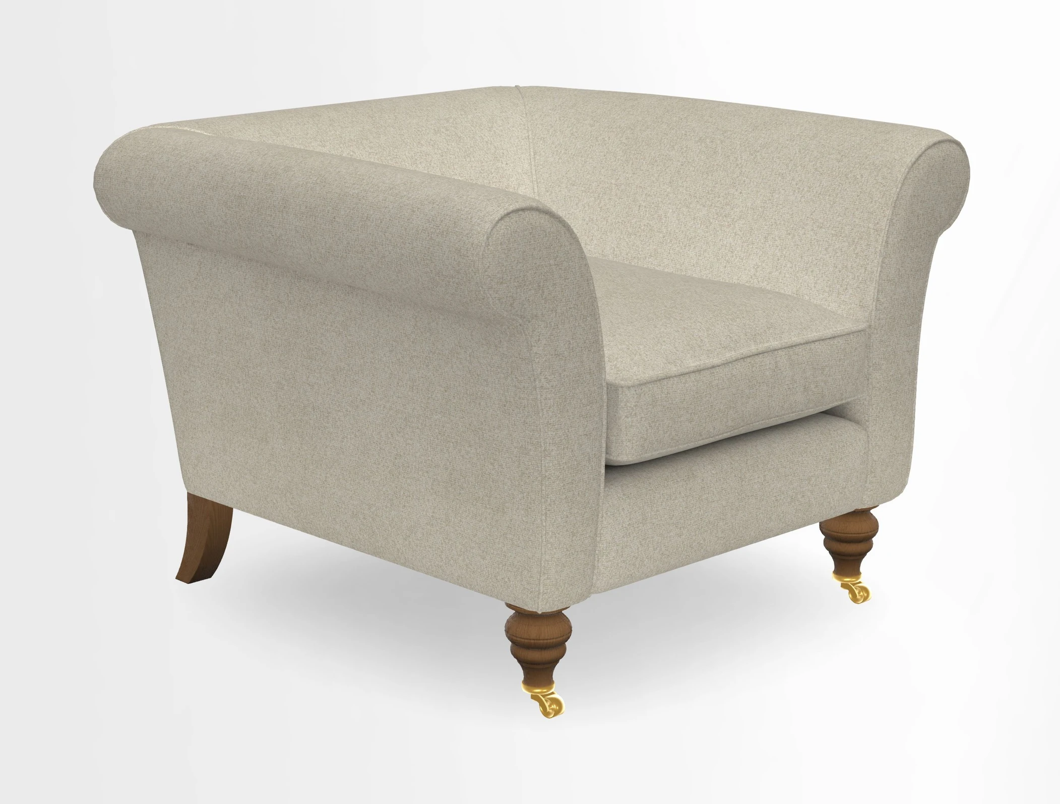 Otley Chair in Two Tone Plain Biscuit