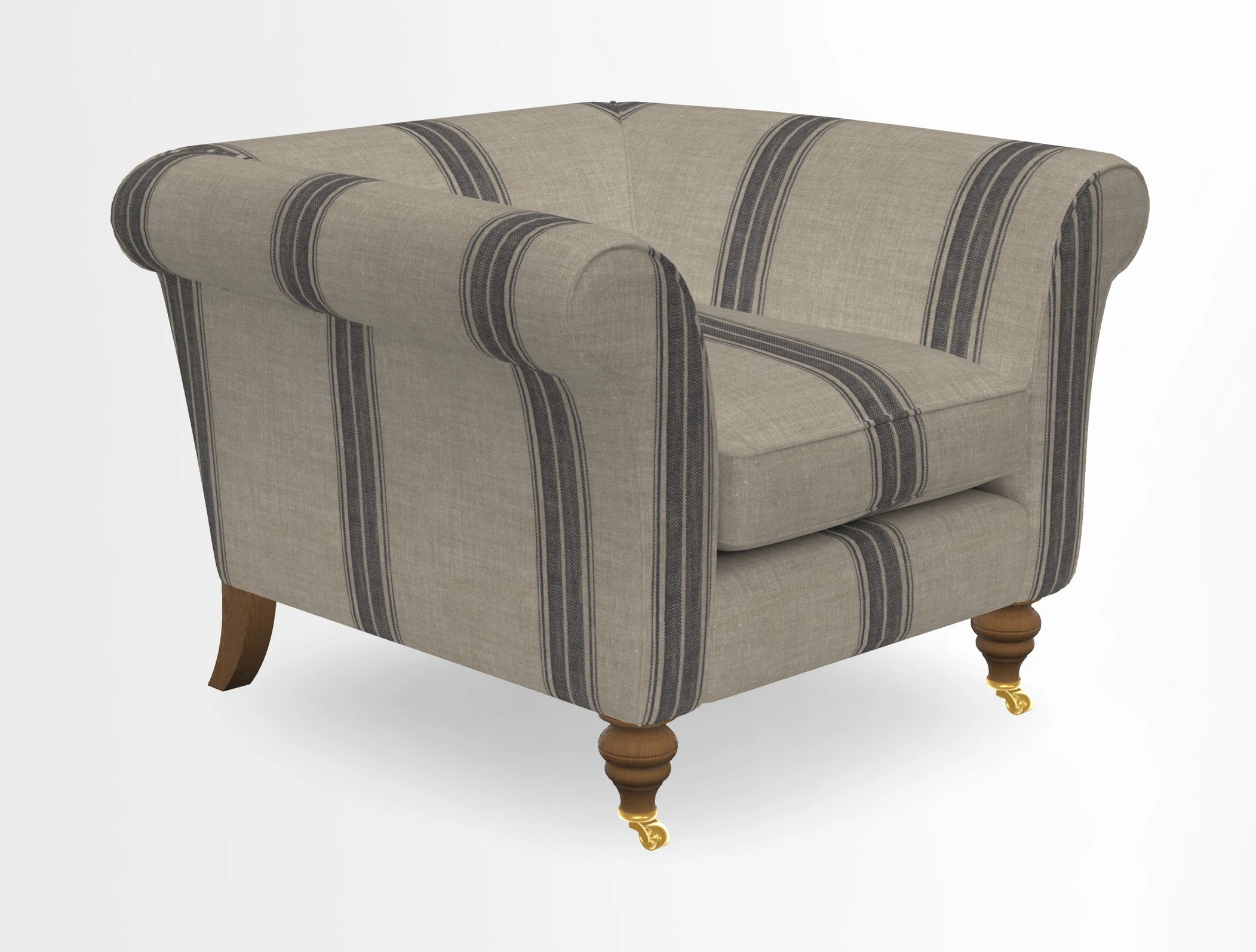 Otley Chair in Two Tone Plain Biscuit