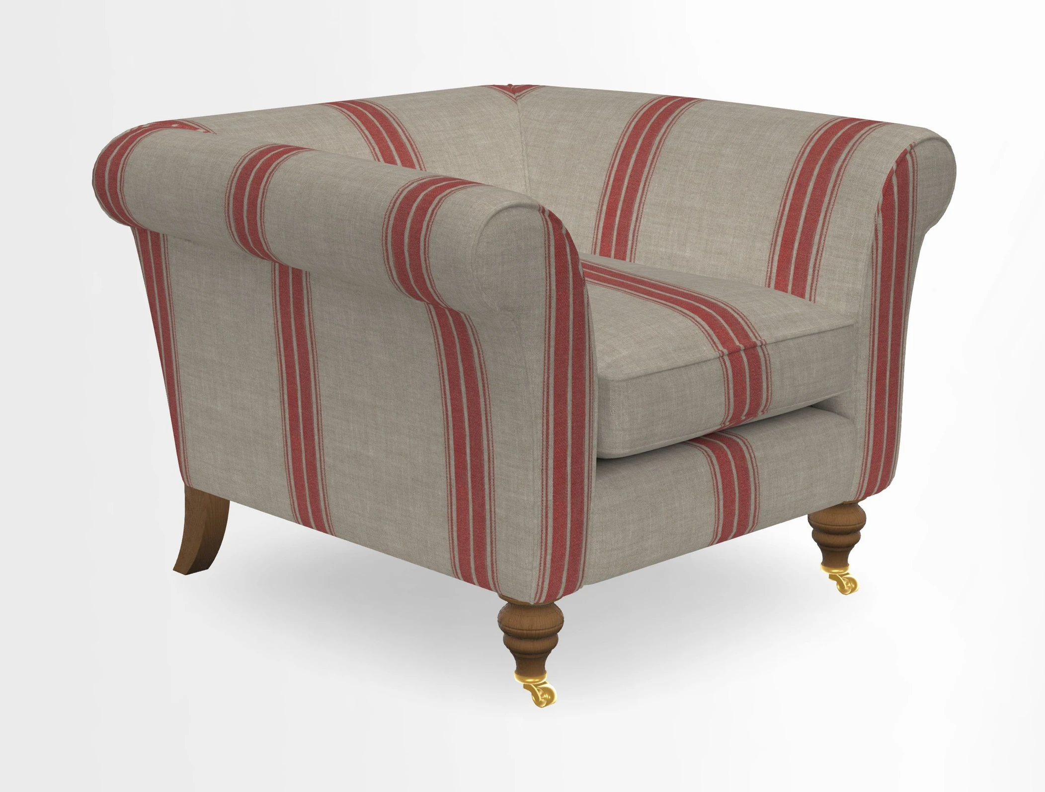 Otley Chair in Two Tone Plain Biscuit