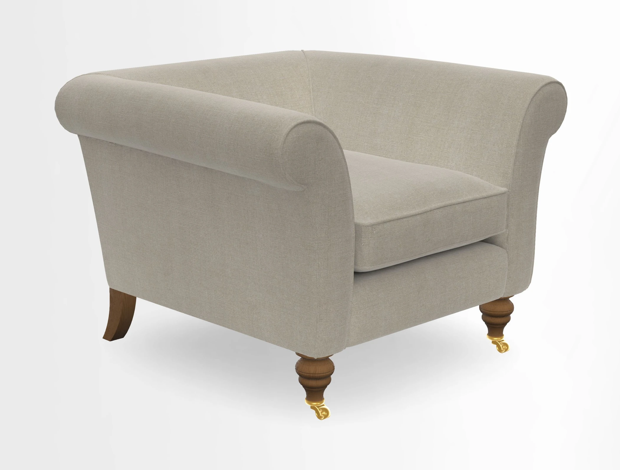 Otley Chair in Two Tone Plain Biscuit