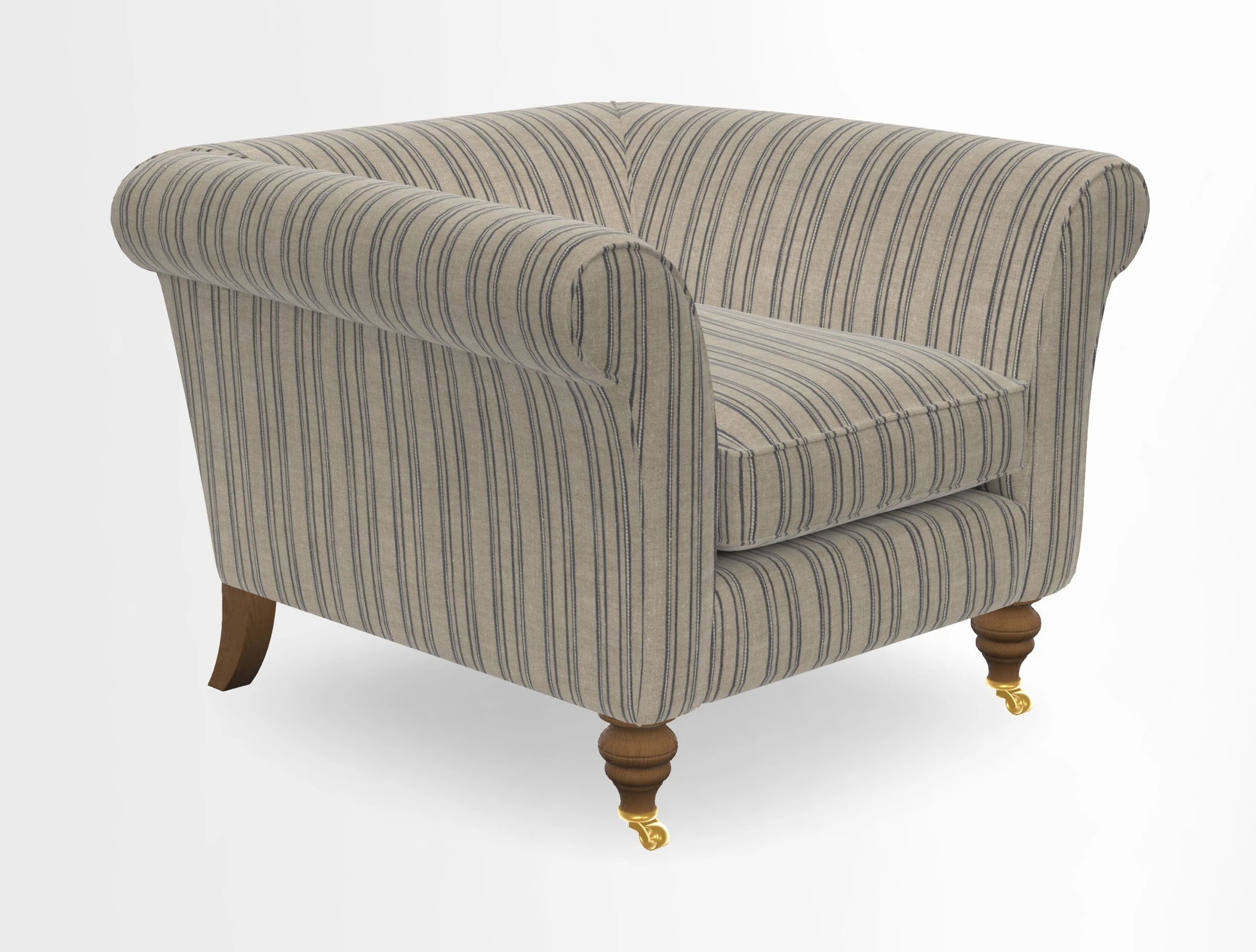 Otley Chair in Two Tone Plain Biscuit