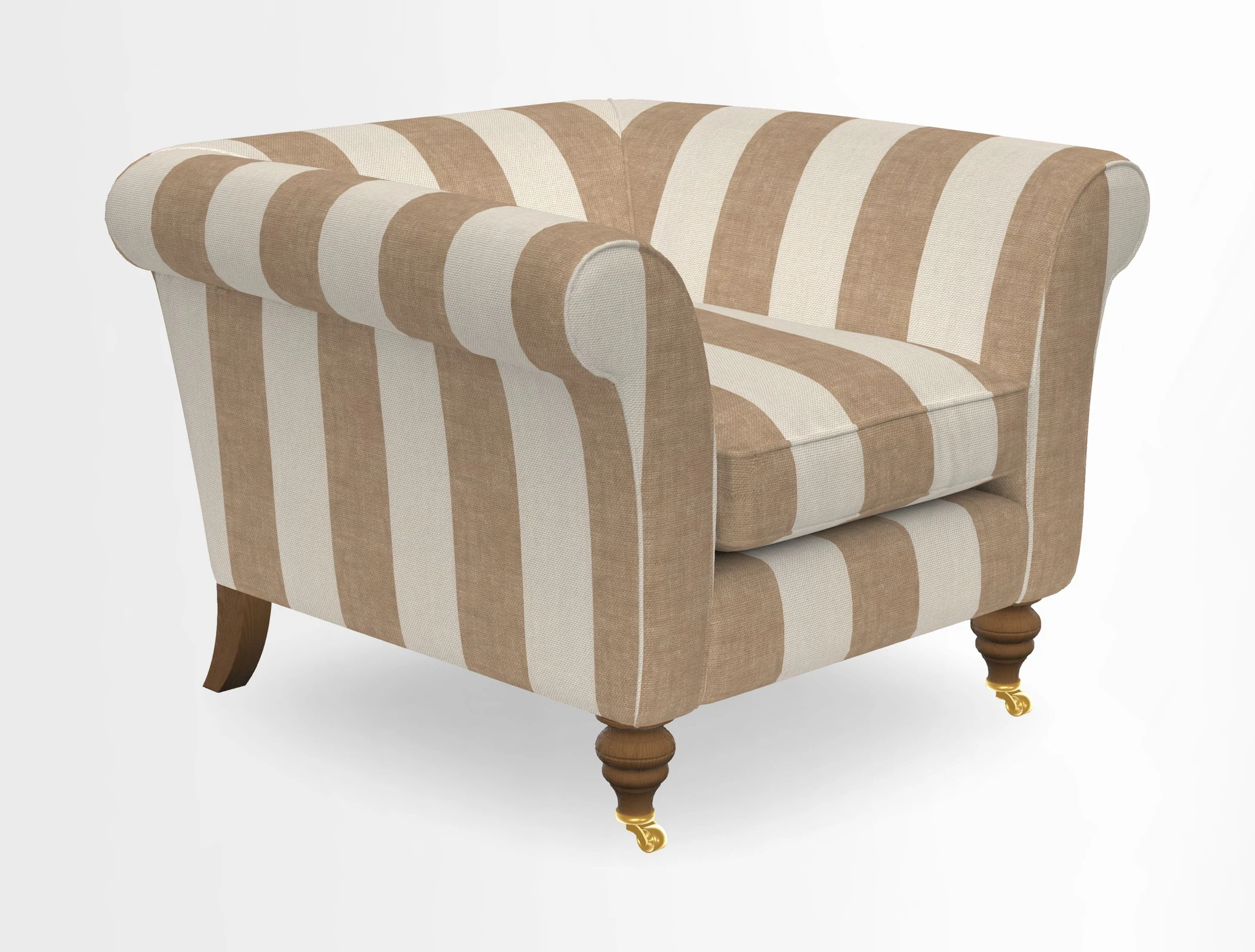 Otley Chair in Two Tone Plain Biscuit