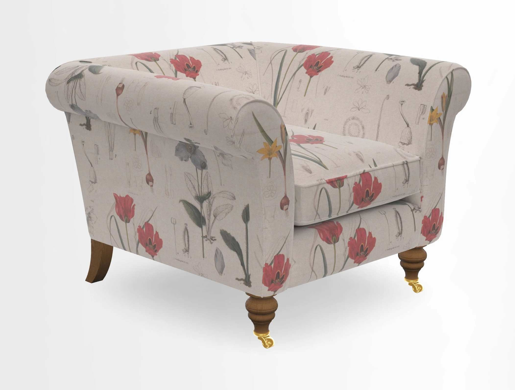 Otley Chair in Two Tone Plain Biscuit