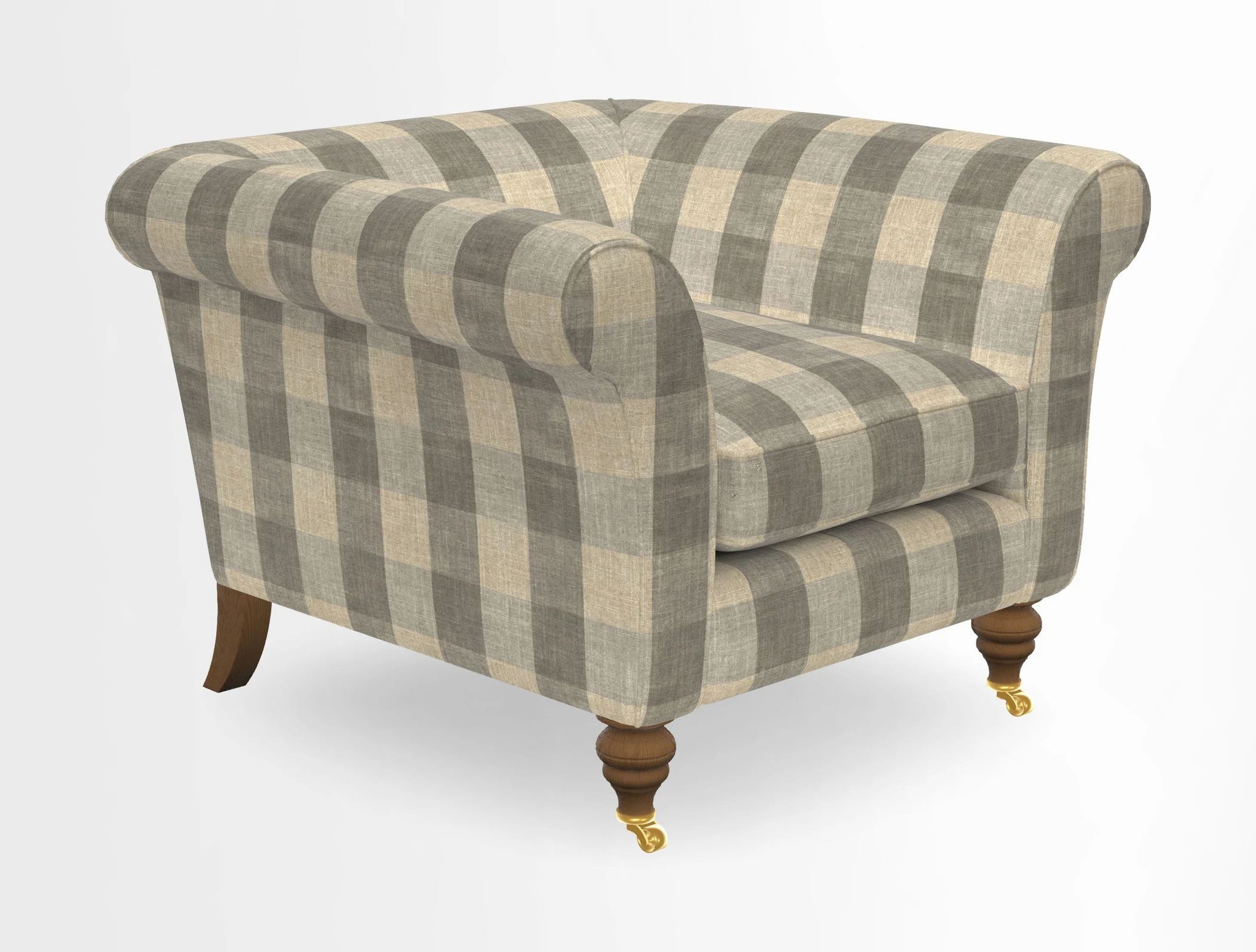 Otley Chair in Two Tone Plain Biscuit