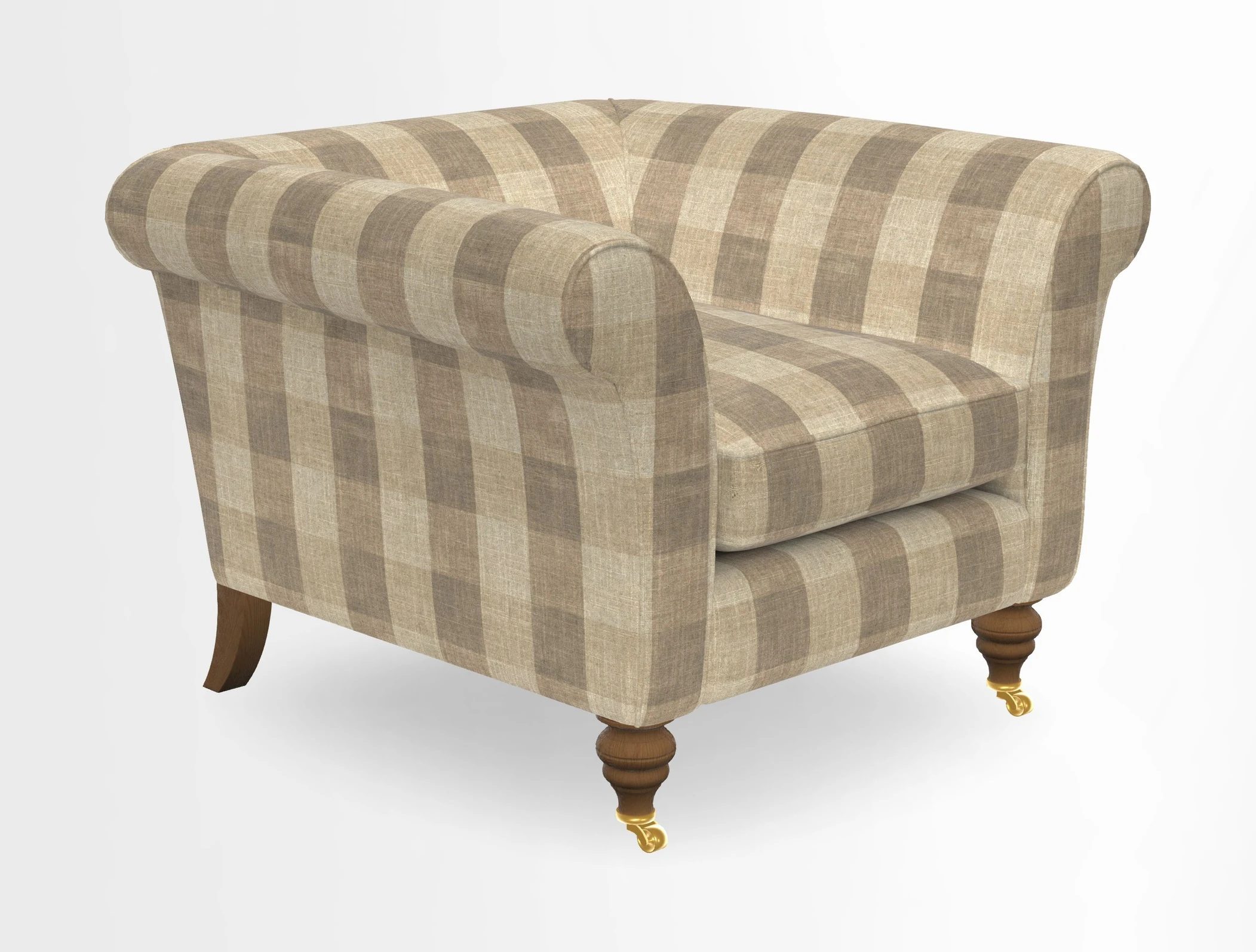 Otley Chair in Two Tone Plain Biscuit
