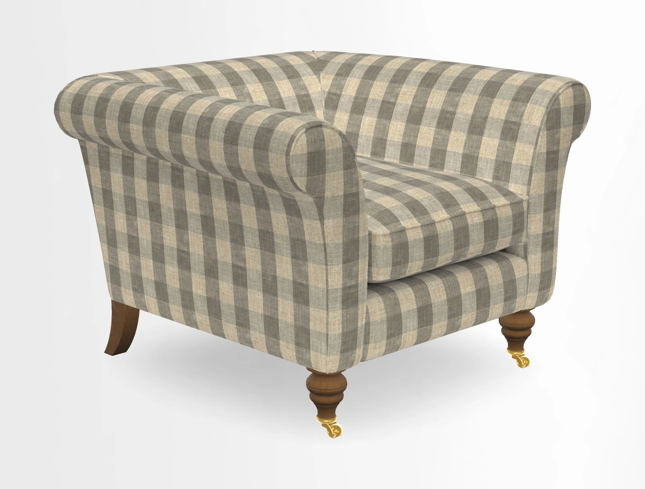 Otley Chair in Two Tone Plain Biscuit