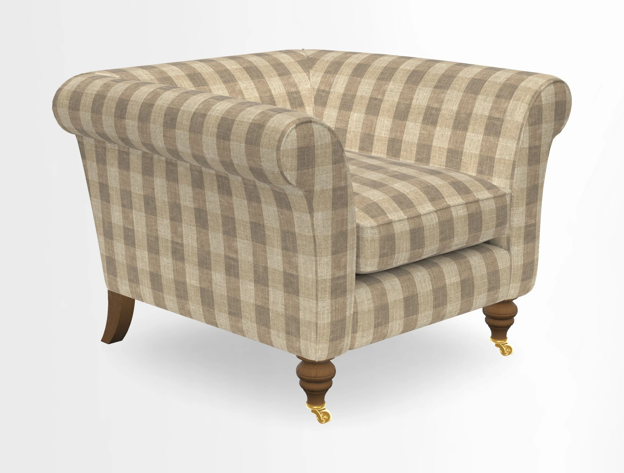 Otley Chair in Two Tone Plain Biscuit
