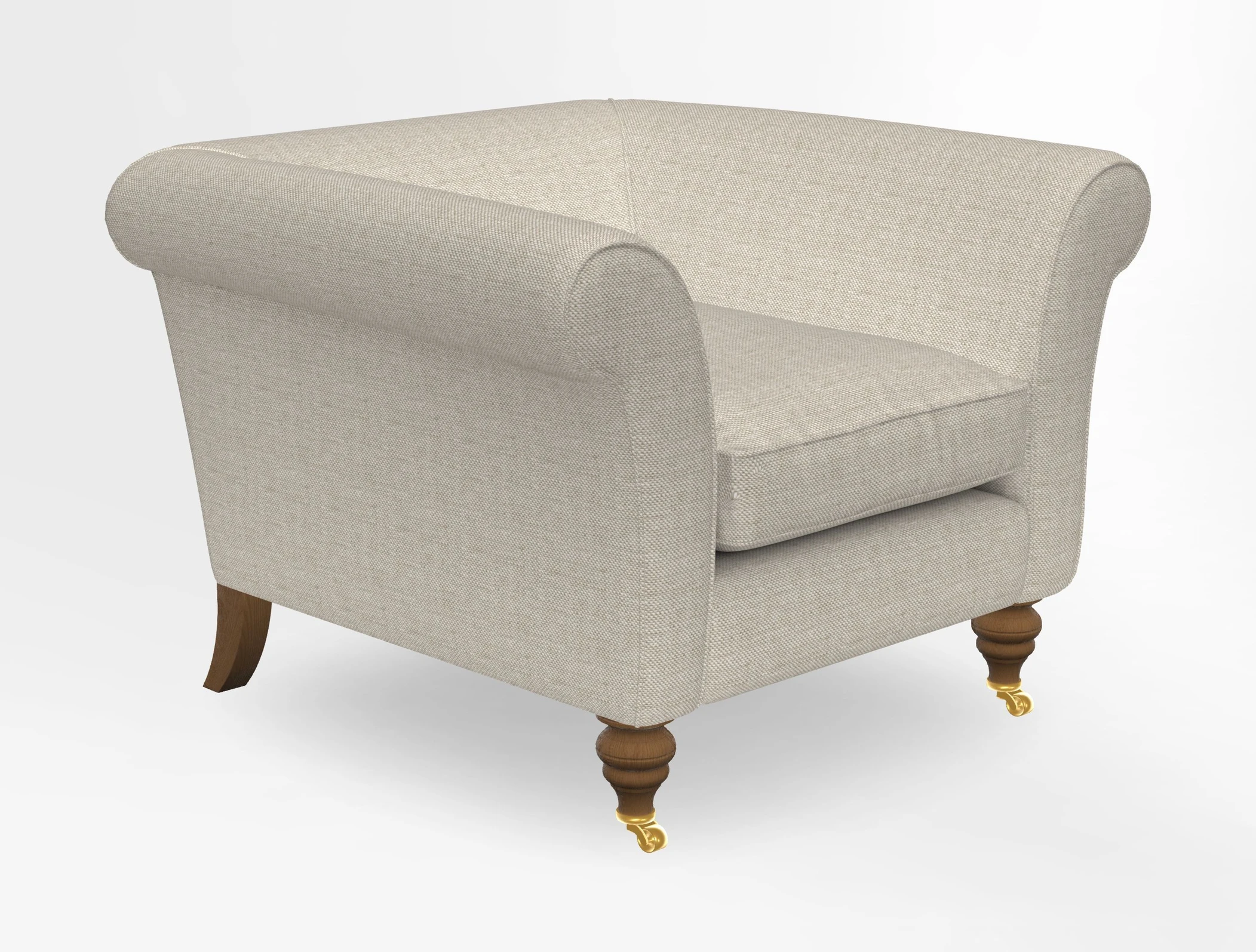 Otley Chair in Two Tone Plain Biscuit