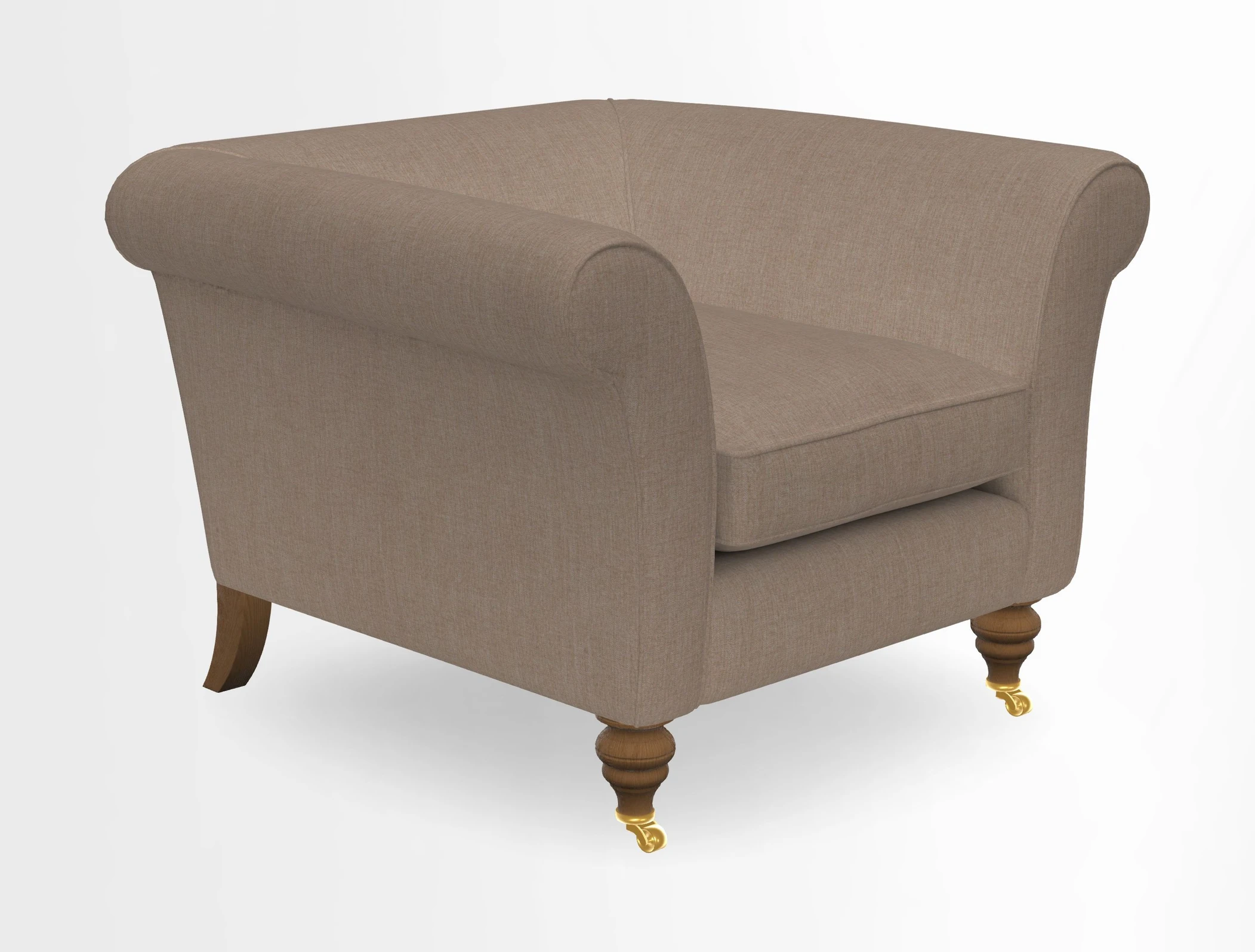 Otley Chair in Two Tone Plain Biscuit