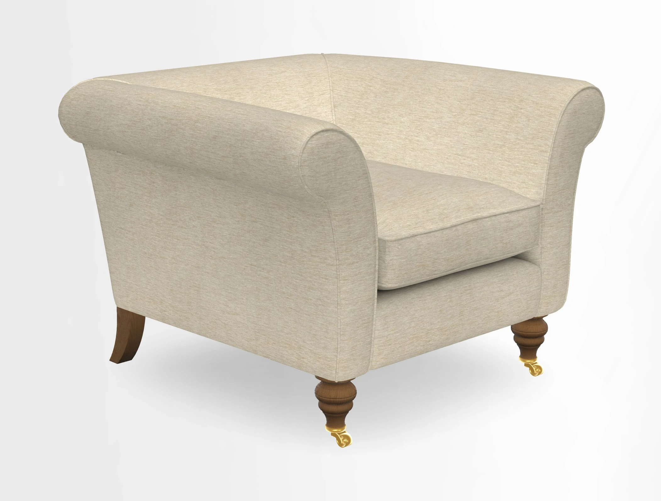 Otley Chair in Two Tone Plain Biscuit