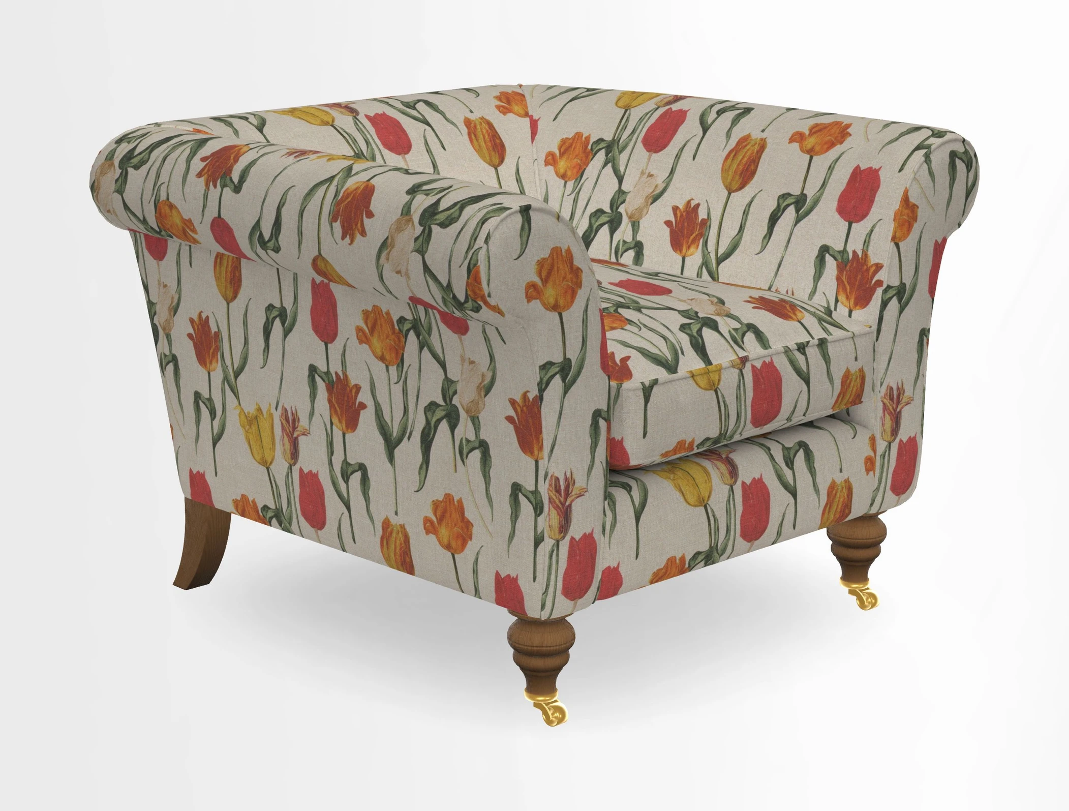 Otley Chair in Two Tone Plain Biscuit