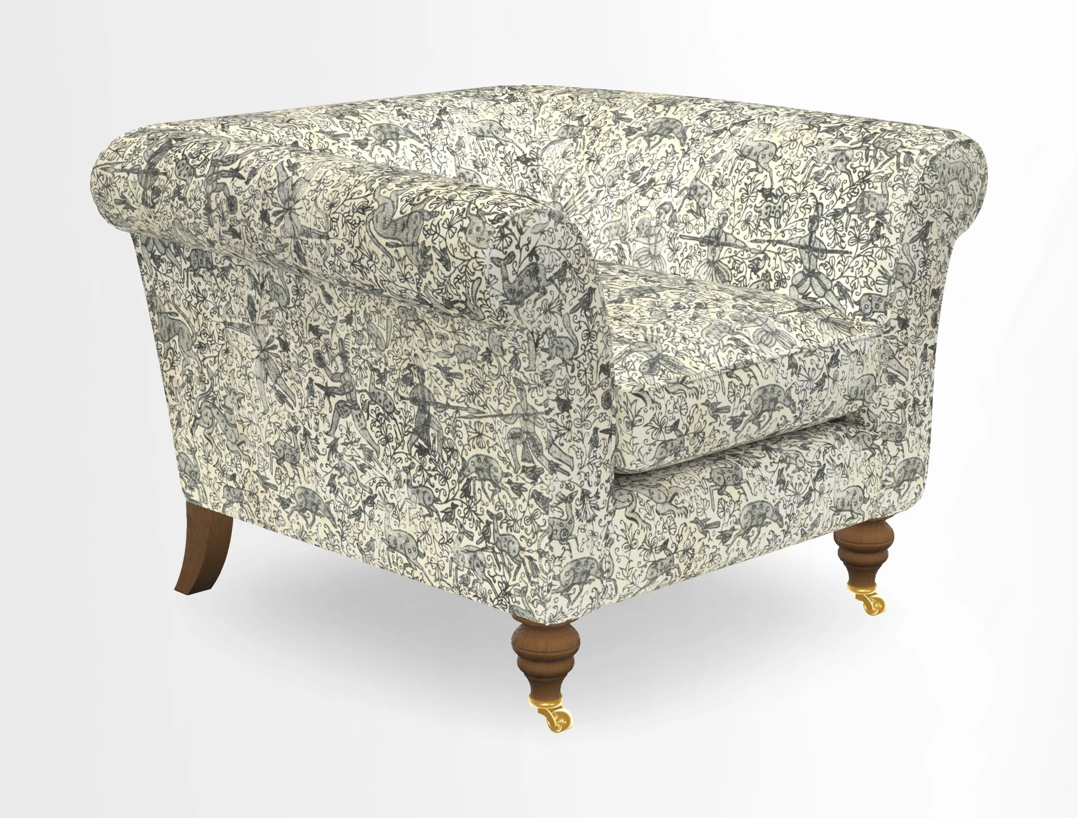 Otley Chair in Two Tone Plain Biscuit