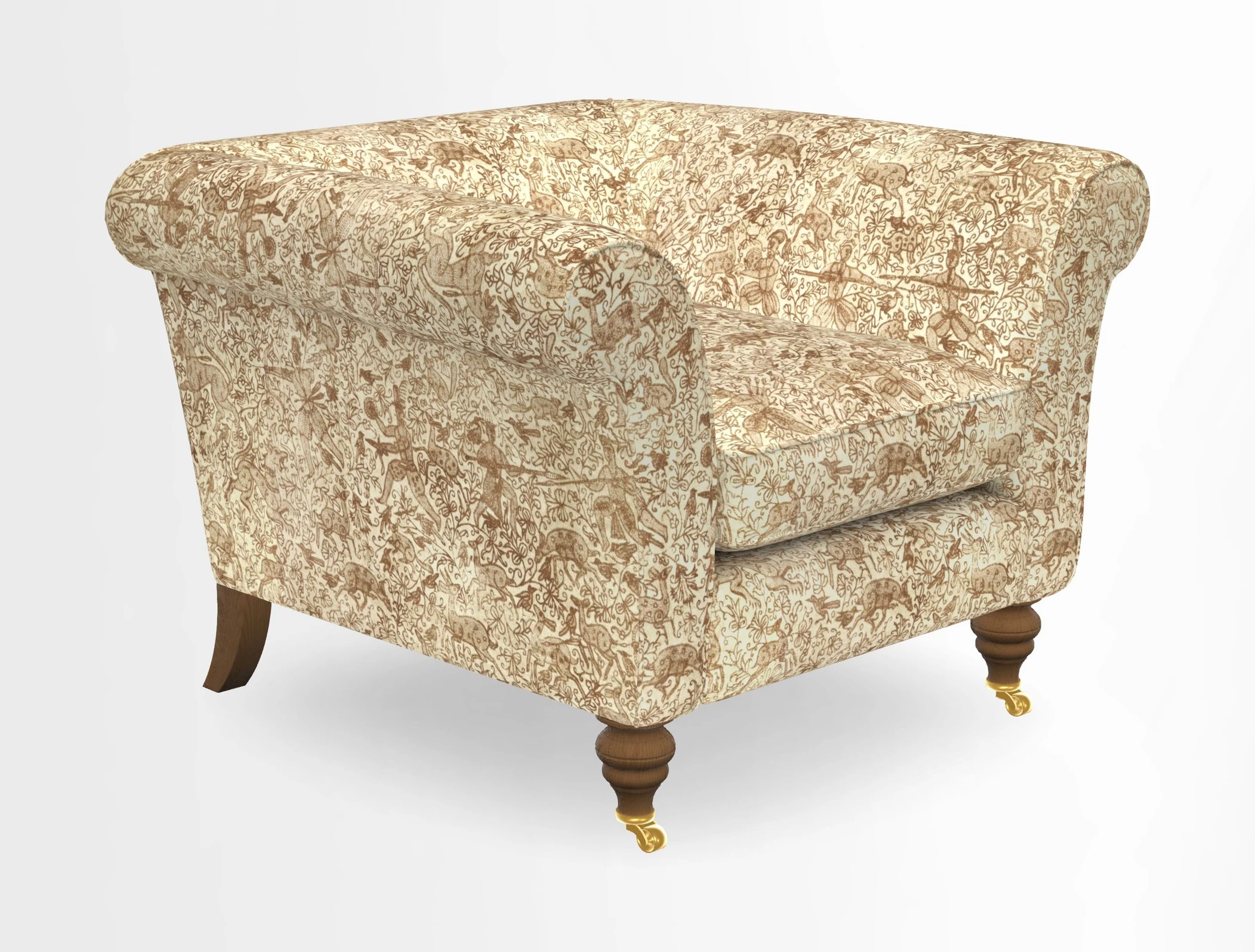 Otley Chair in Two Tone Plain Biscuit