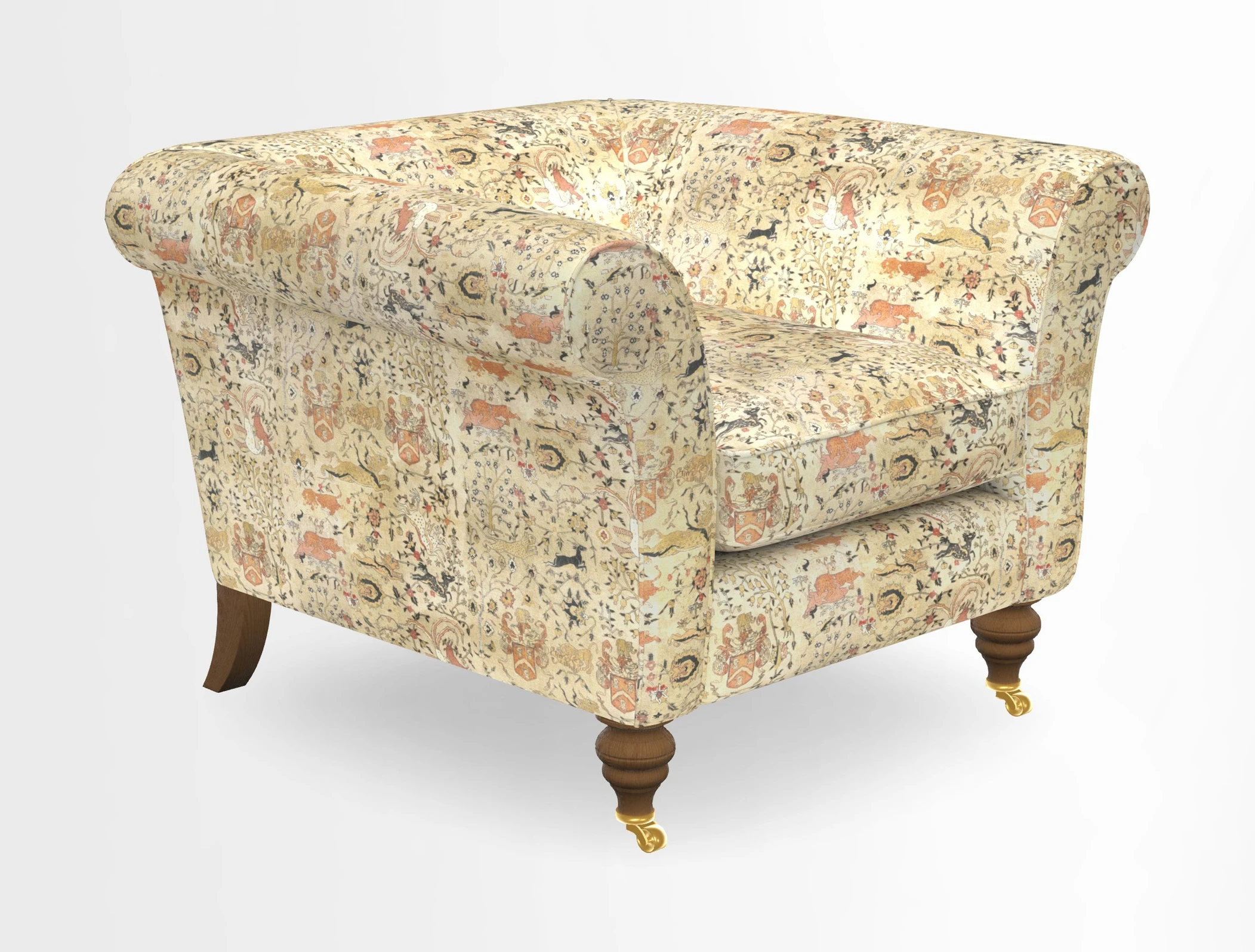 Otley Chair in Two Tone Plain Biscuit