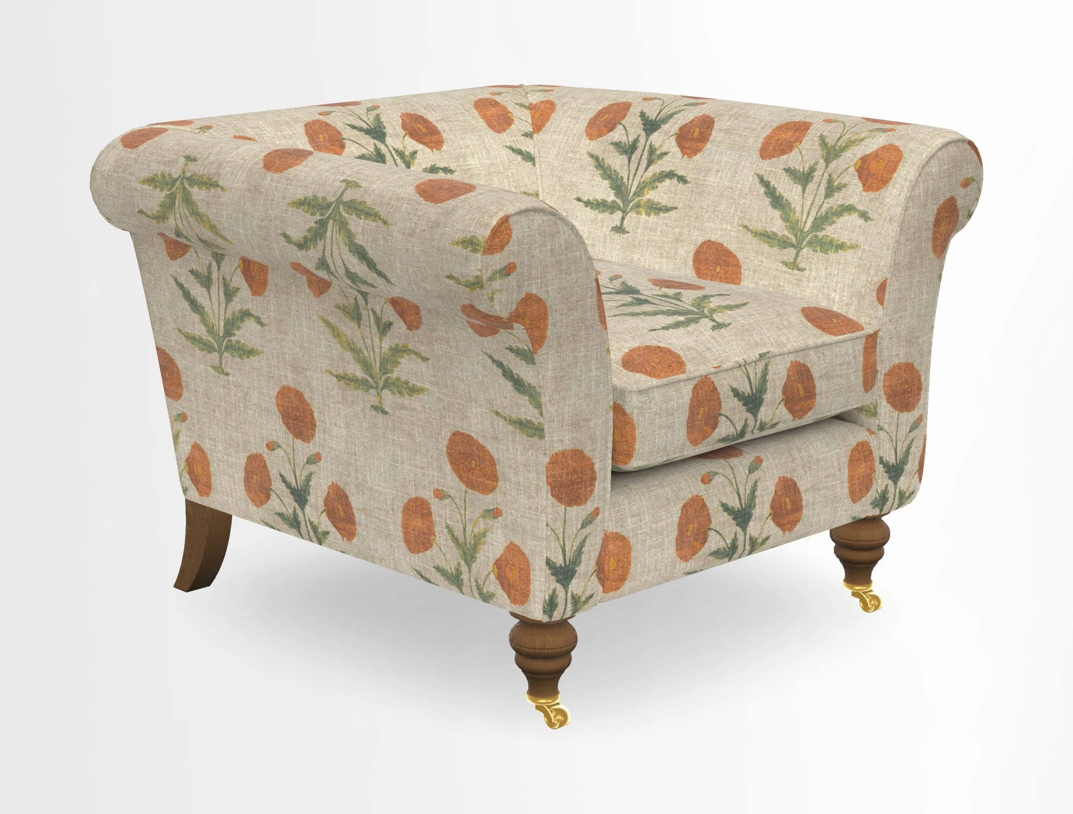 Otley Chair in Two Tone Plain Biscuit