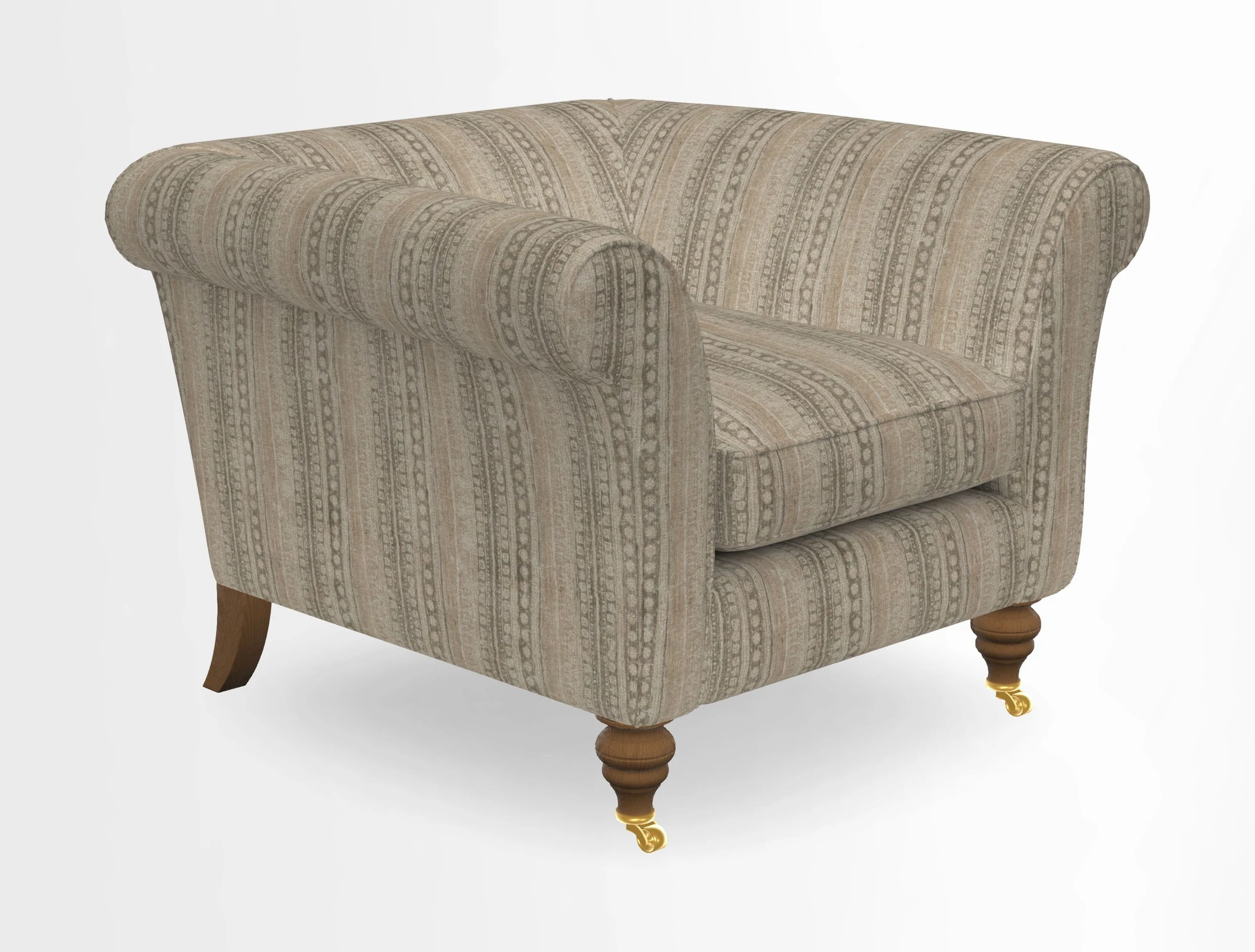 Otley Chair in Two Tone Plain Biscuit