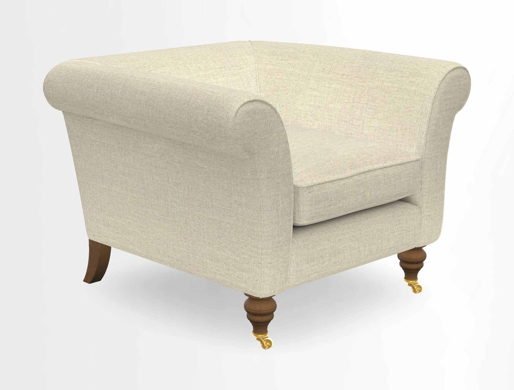 Otley Chair in Two Tone Plain Biscuit