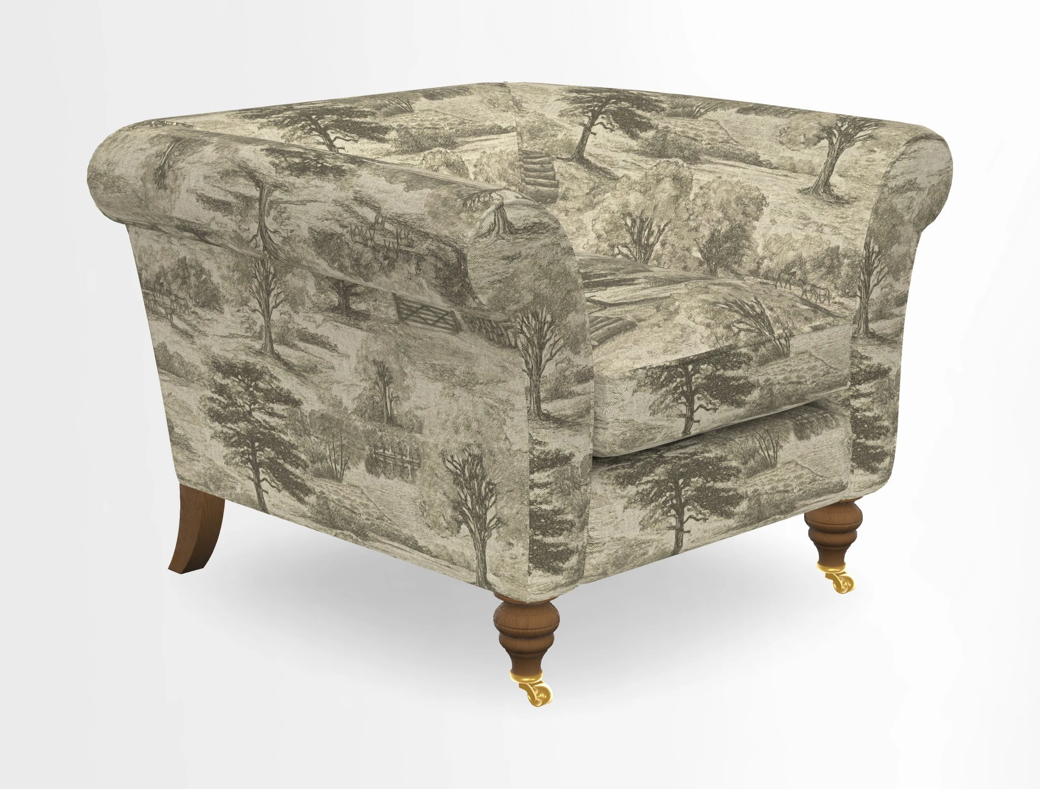 Otley Chair in Two Tone Plain Biscuit
