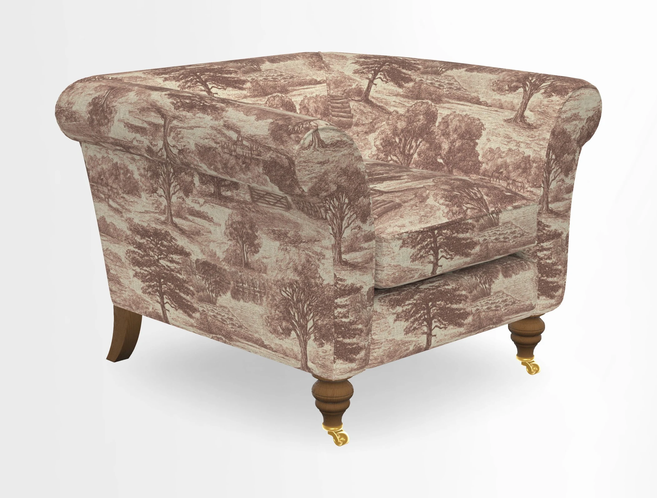 Otley Chair in Two Tone Plain Biscuit