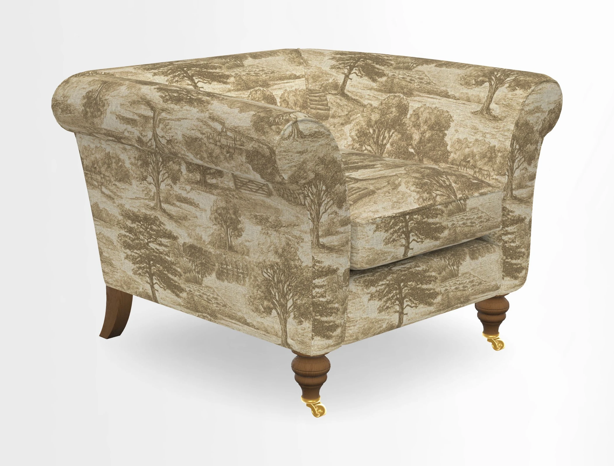 Otley Chair in Two Tone Plain Biscuit