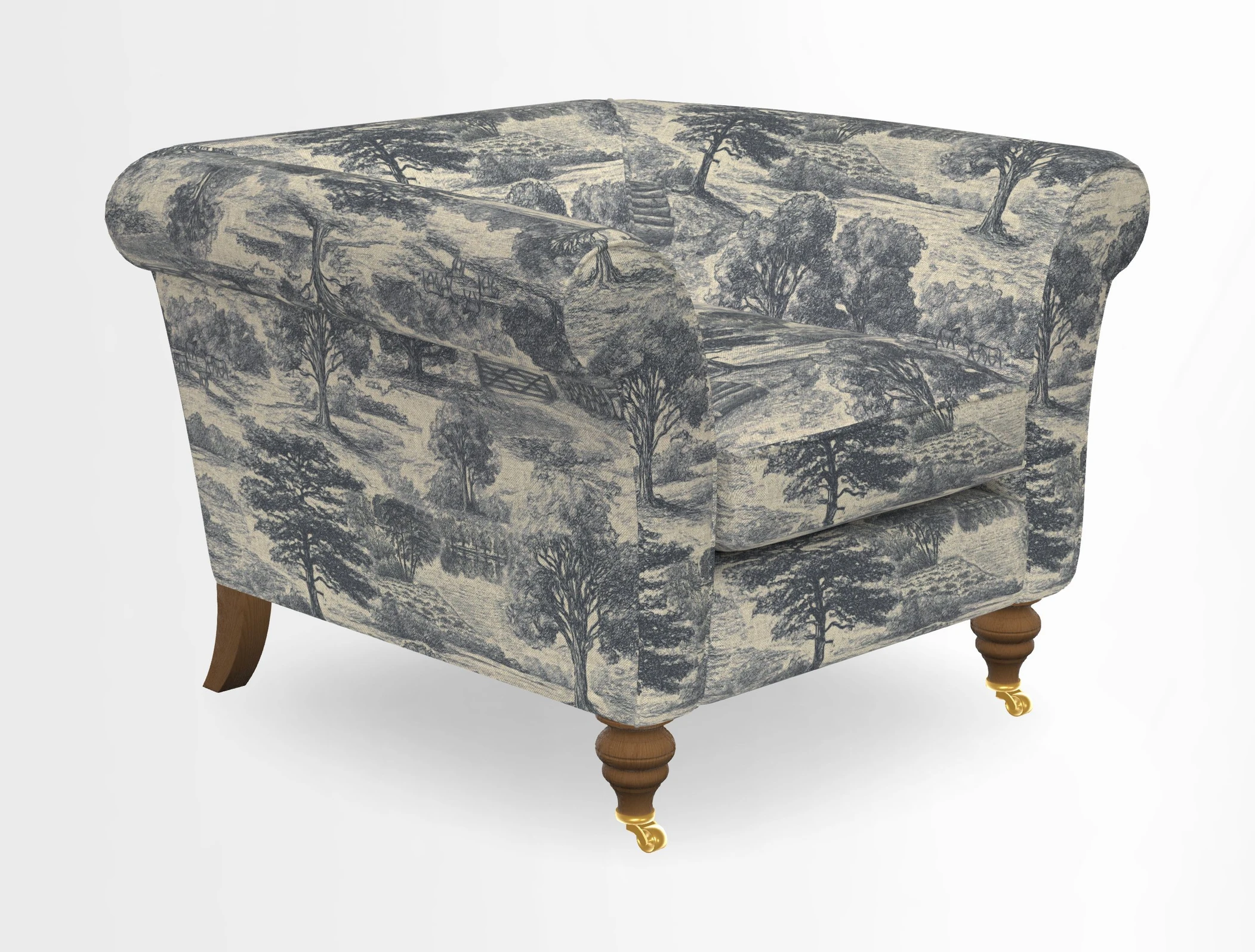 Otley Chair in Two Tone Plain Biscuit
