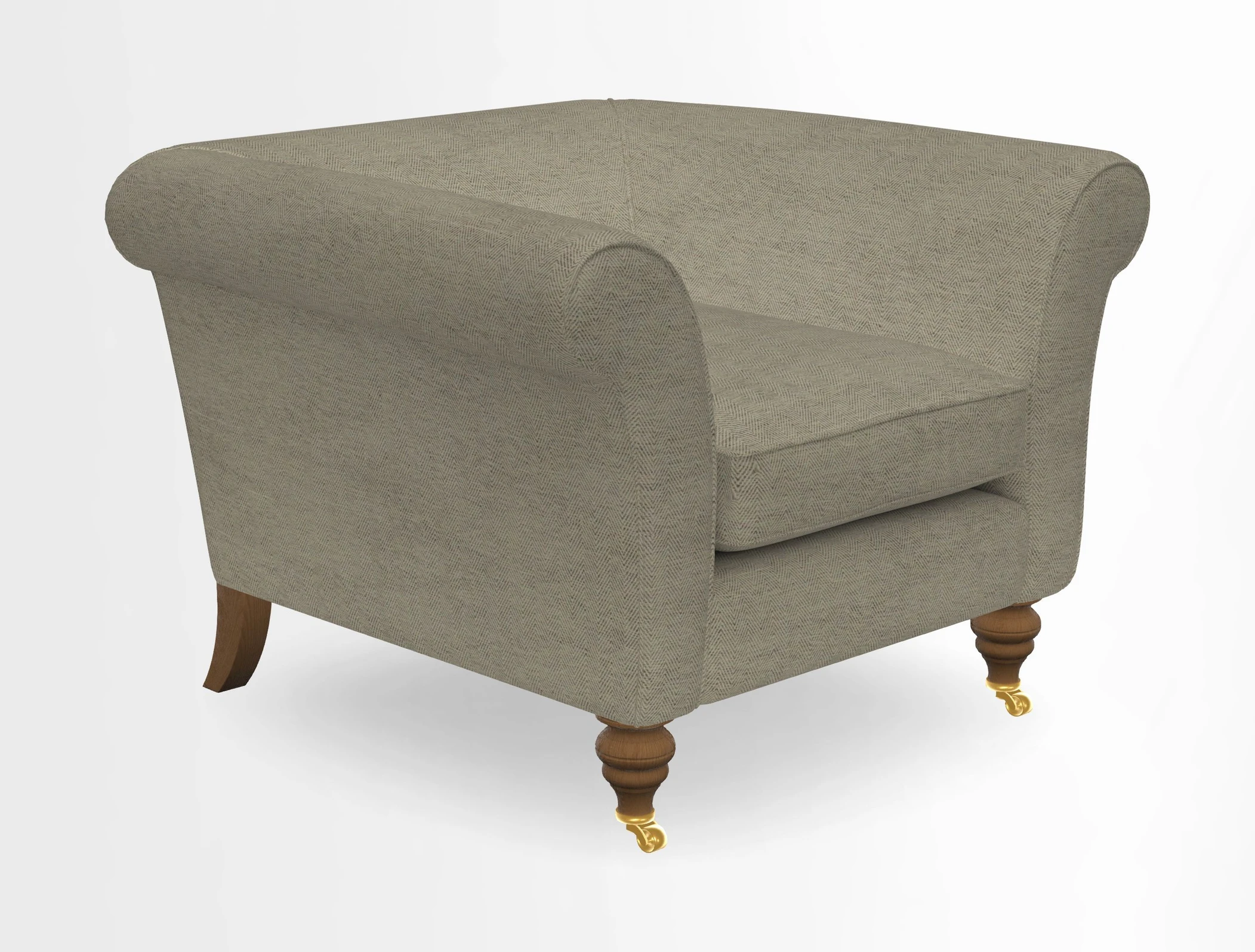 Otley Chair in Two Tone Plain Biscuit