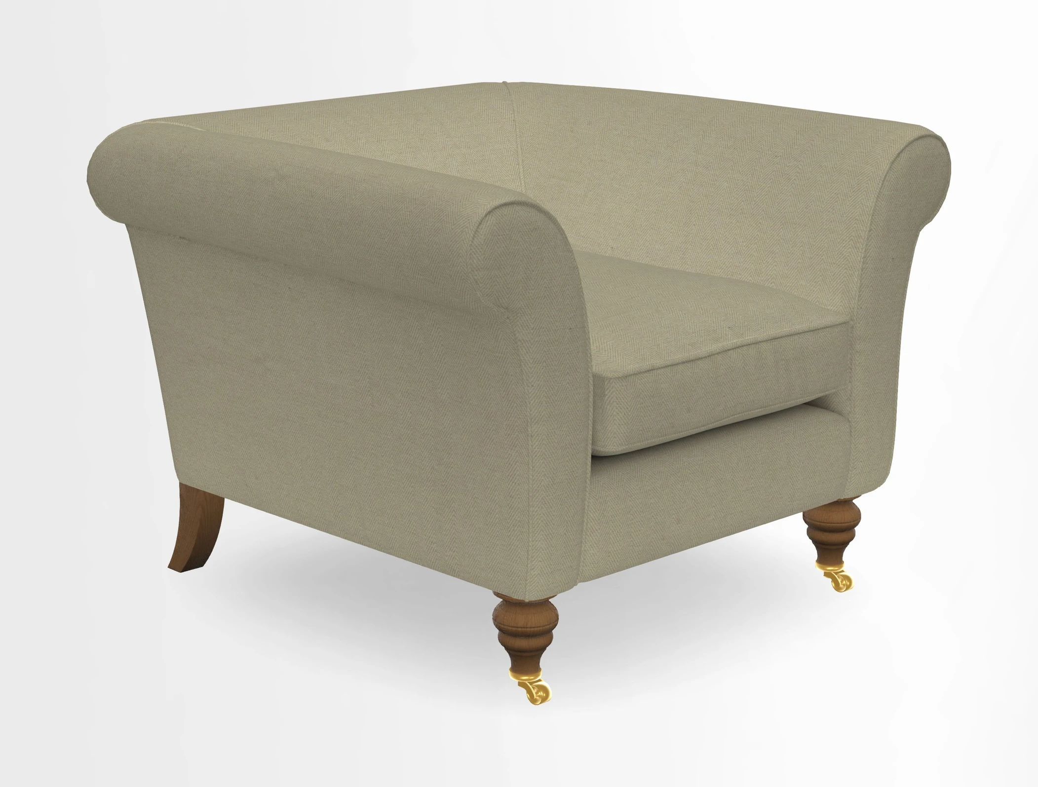 Otley Chair in Two Tone Plain Biscuit