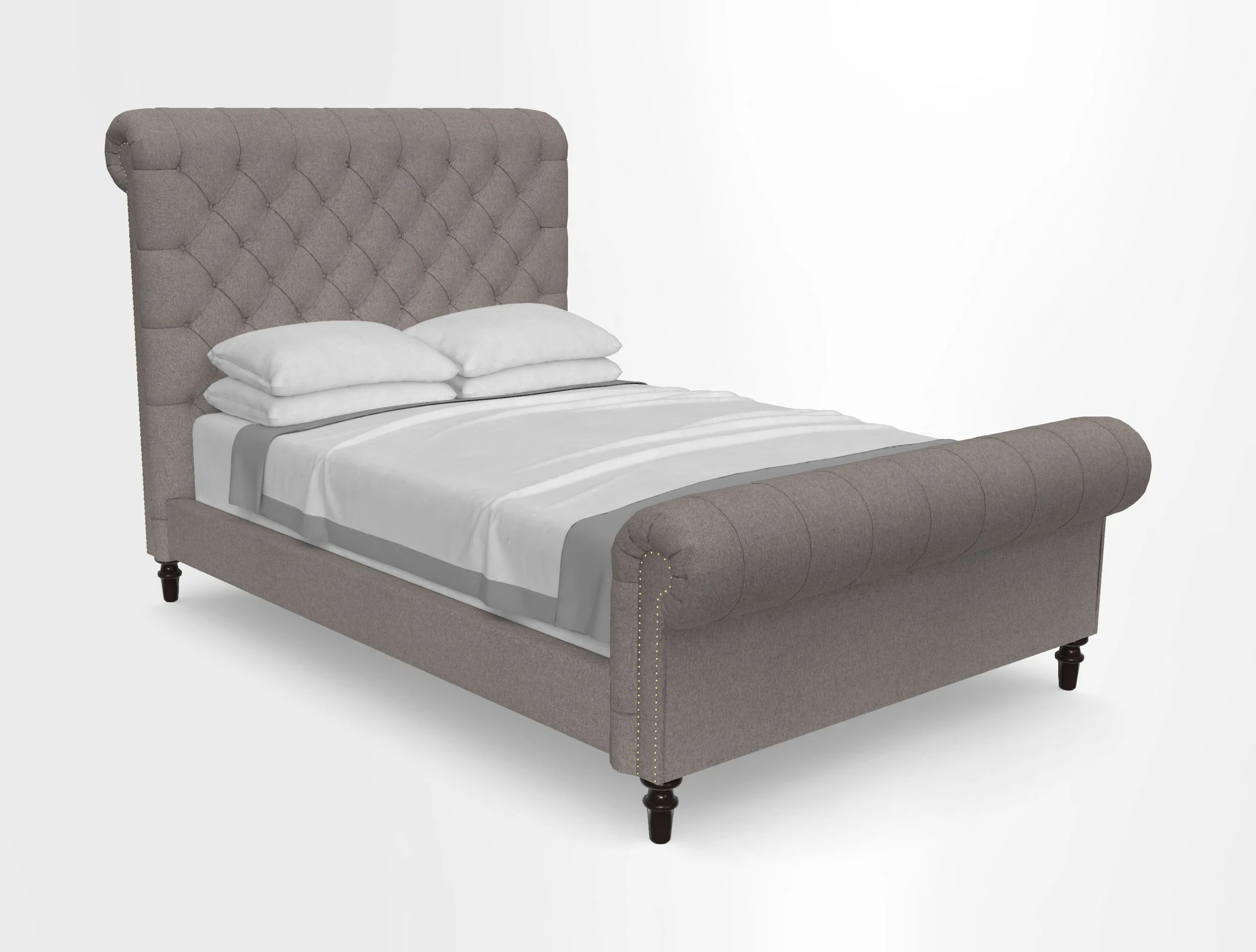Pentlow Double Bed in Art of the Loom Waterford Peridot