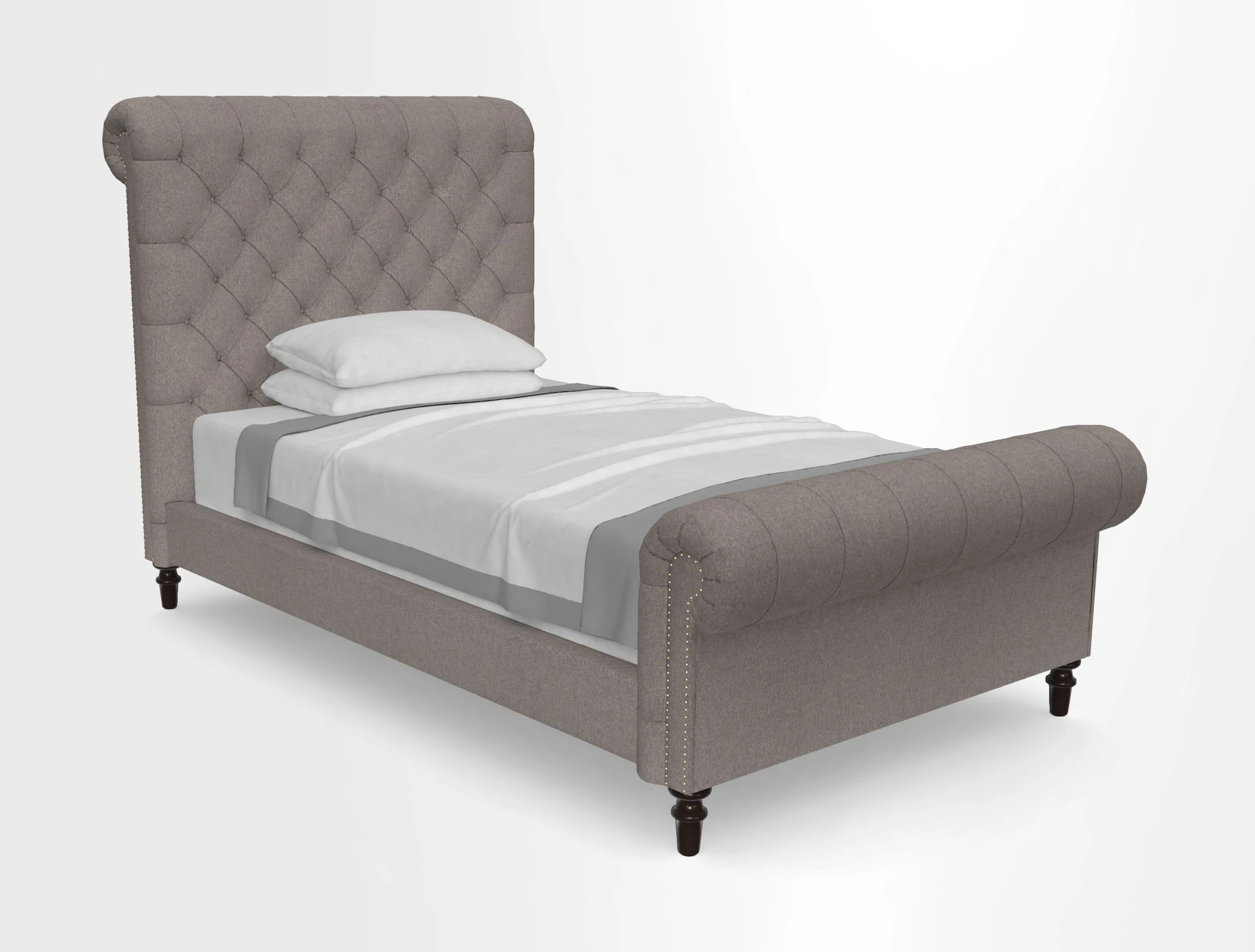 Pentlow Single Bed in Art of the Loom Waterford Peridot