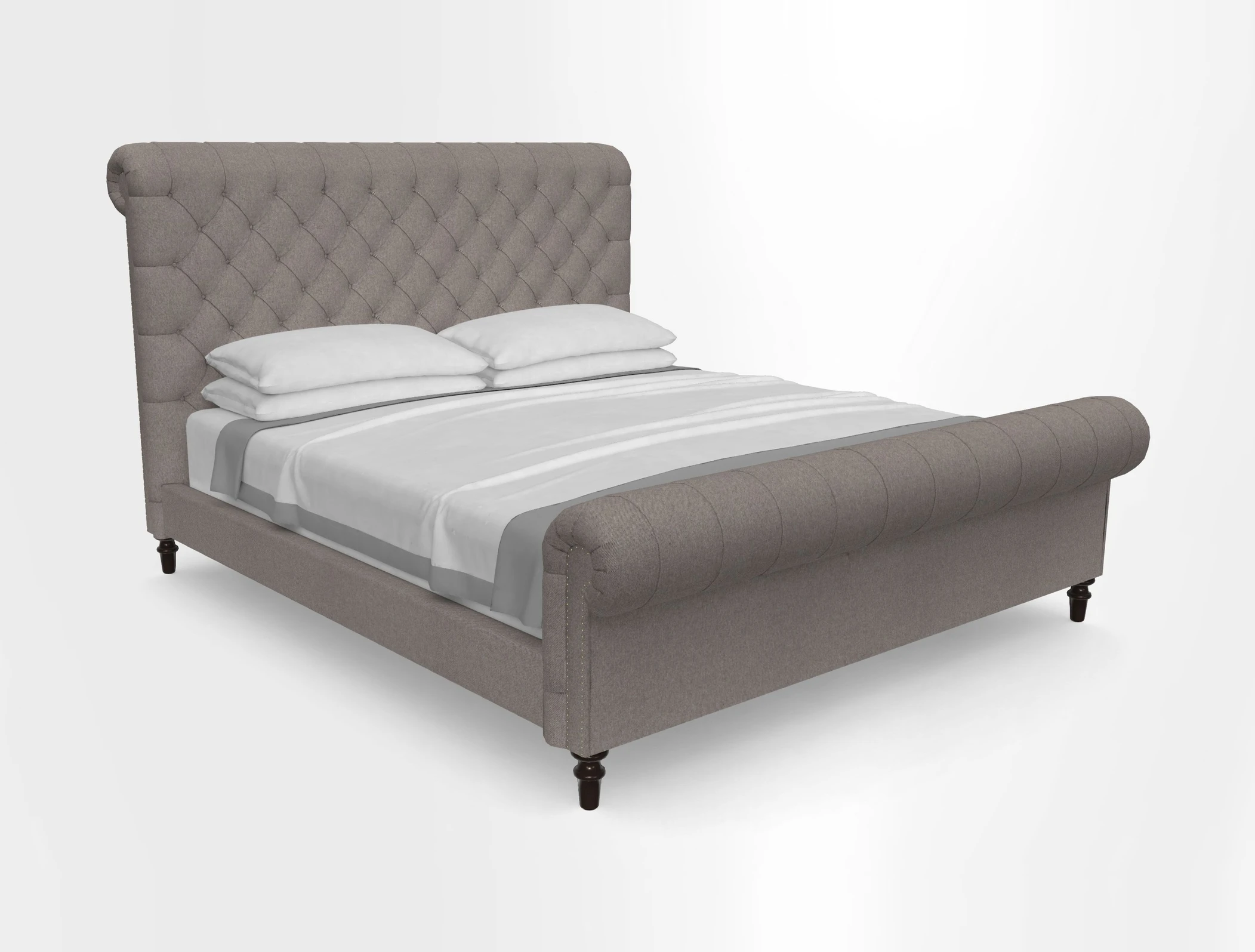 Pentlow Super King Bed in Art of the Loom Waterford Peridot