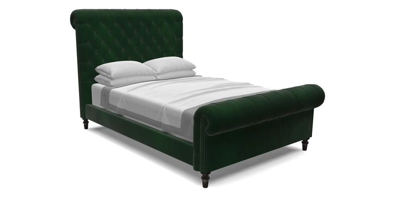 Pentlow Double Bed in Art of the Loom Waterford Peridot