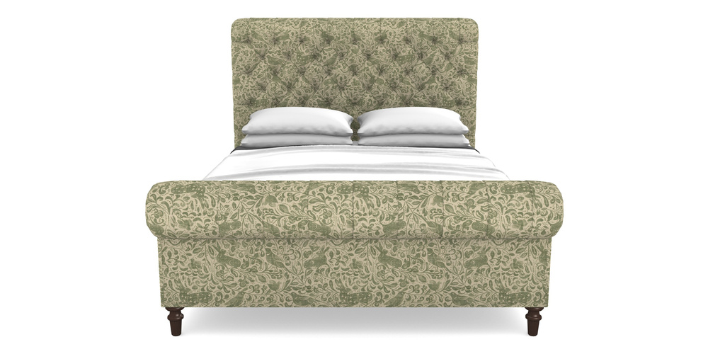 Product photograph of Pentlow King In V A Drawn From Nature - Bird And Rabbit - Light Green from Sofas and Stuff Limited