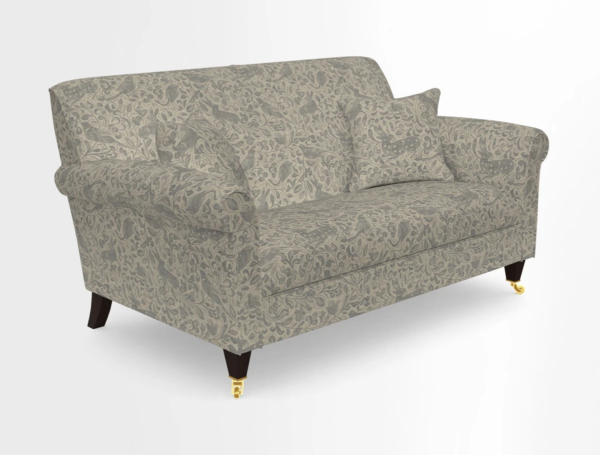 Petworth 2 Seater Sofa in Mulberry Flying Ducks