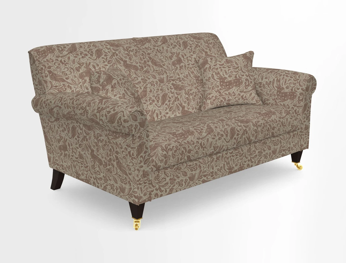 Petworth 2 Seater Sofa in Mulberry Flying Ducks