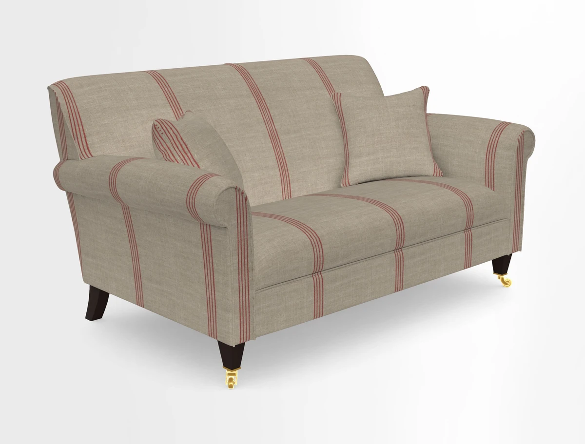 Petworth 2 Seater Sofa in Mulberry Flying Ducks