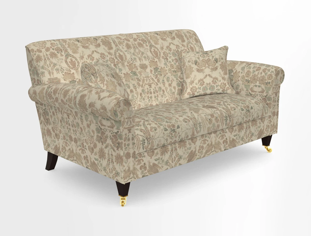 Petworth 2 Seater Sofa in Mulberry Flying Ducks