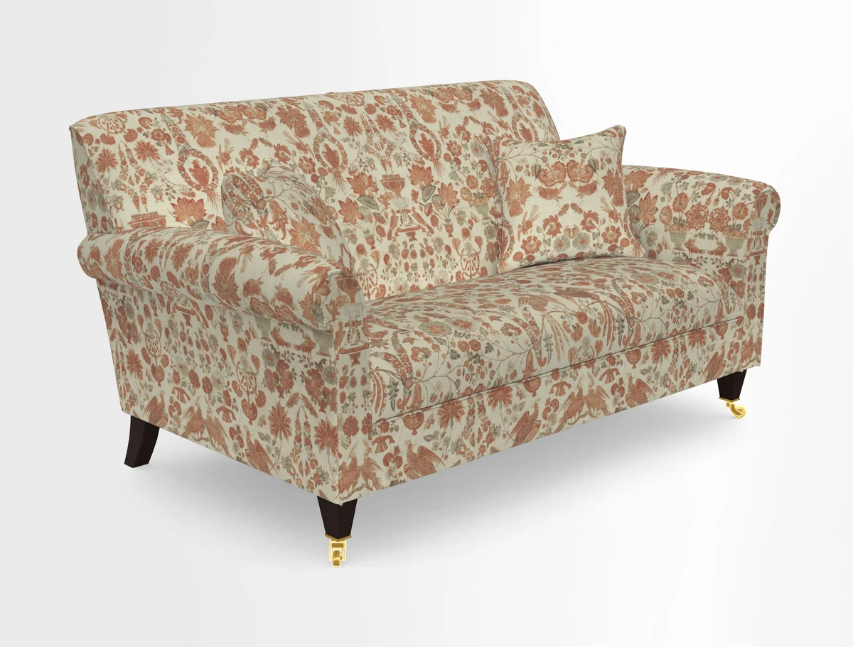 Petworth 2 Seater Sofa in Mulberry Flying Ducks
