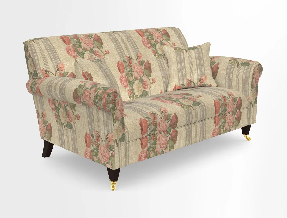 Petworth 2 Seater Sofa in Mulberry Flying Ducks