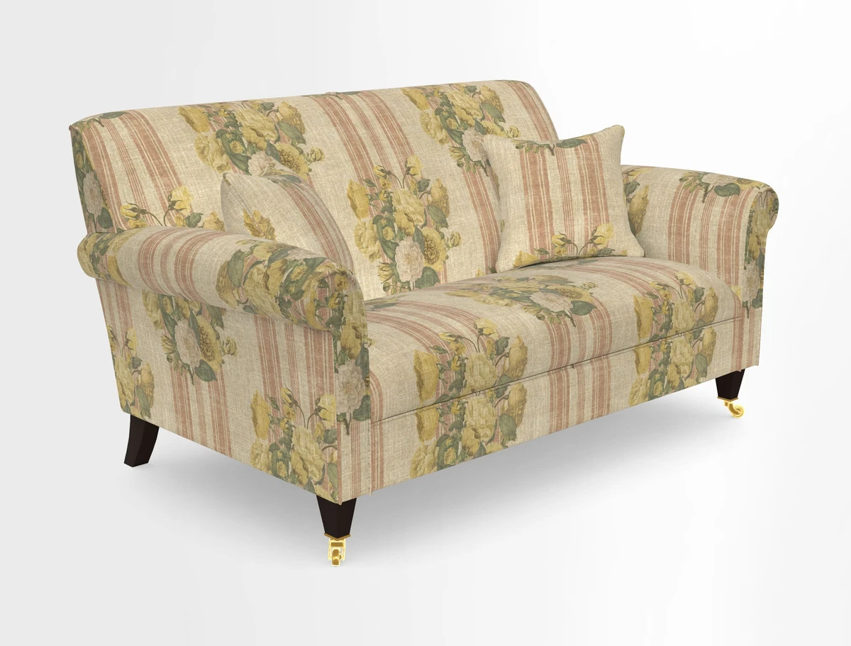 Petworth 2 Seater Sofa in Mulberry Flying Ducks
