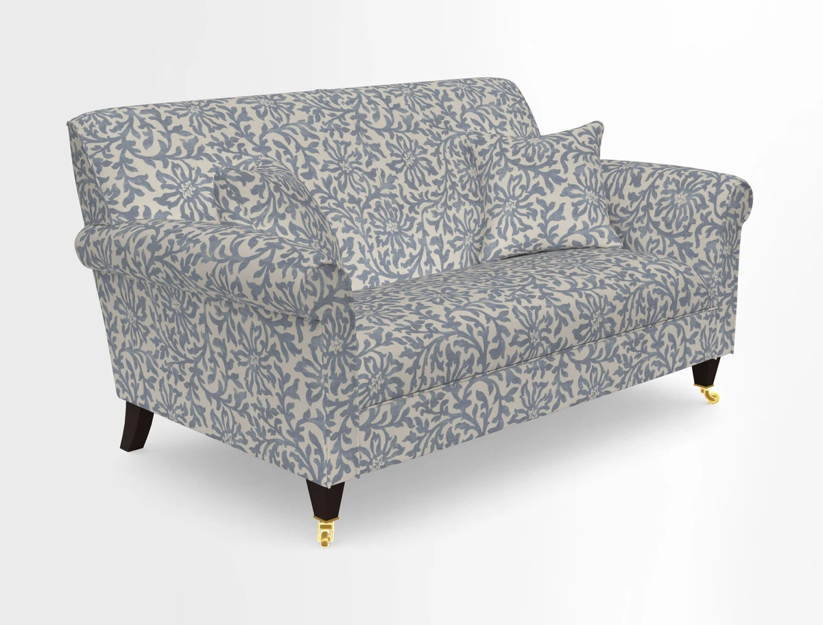 Petworth 2 Seater Sofa in Mulberry Flying Ducks