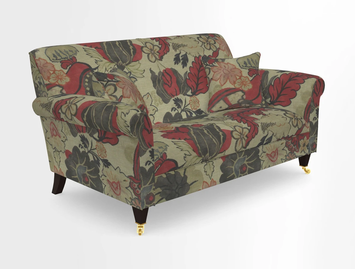Petworth 2 Seater Sofa in Mulberry Flying Ducks